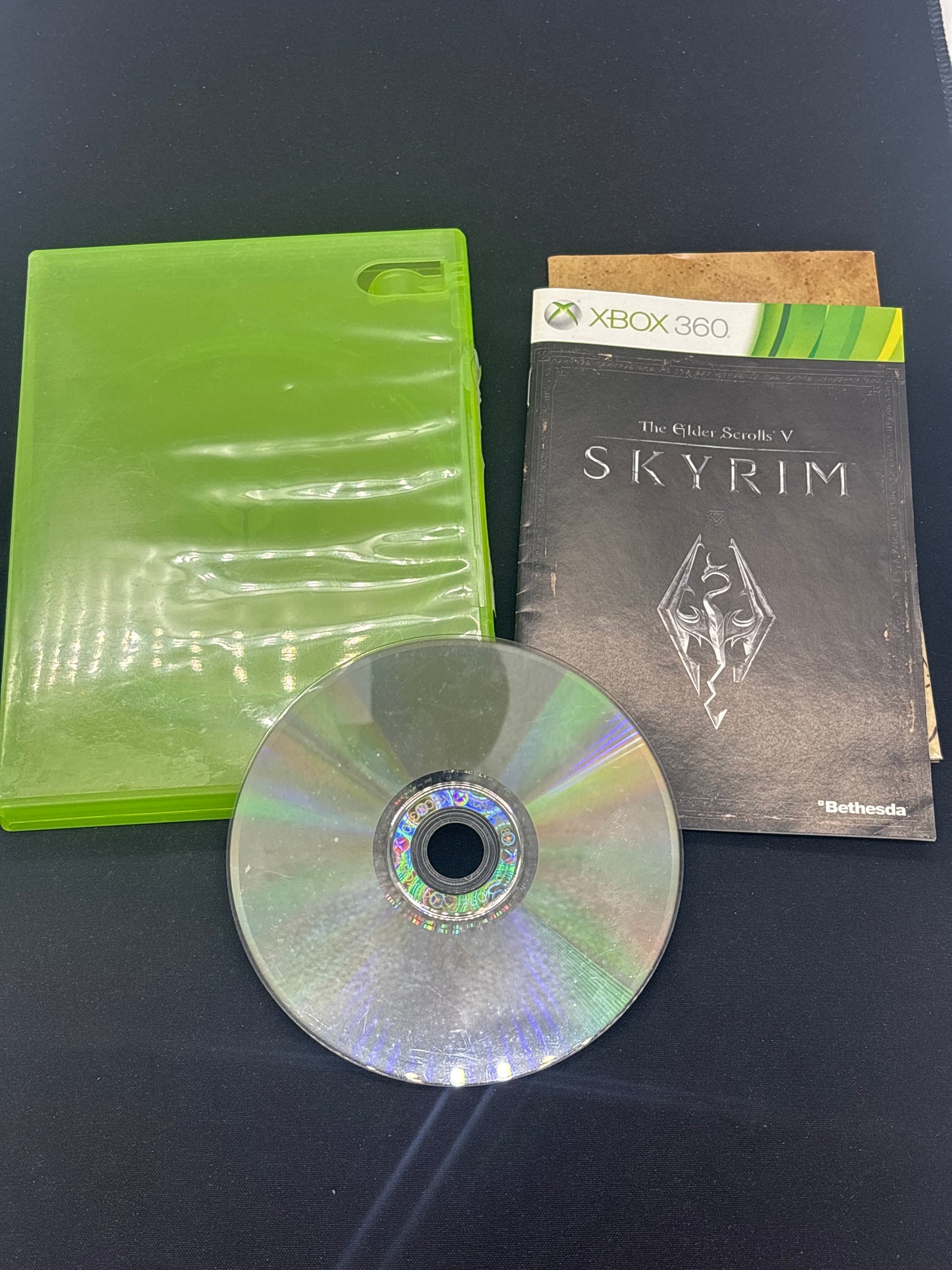 Auction Lot 134: Elder Scrolls V Skyrim Xbox 360 Game and Manual
