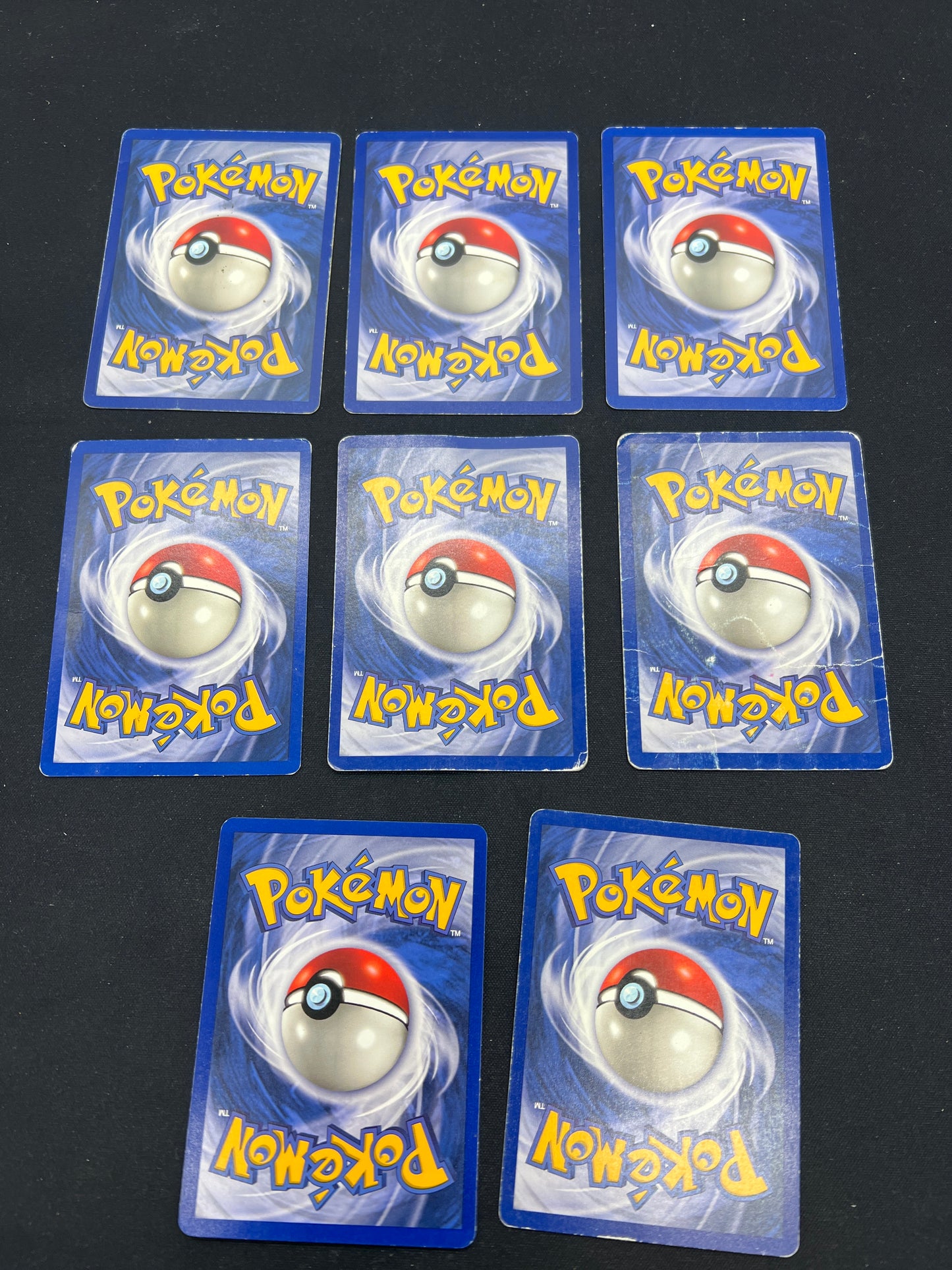 Auction Lot 87: Pokemon Cards Lot of 8 WOTC Base Set Commons Conditions Vary