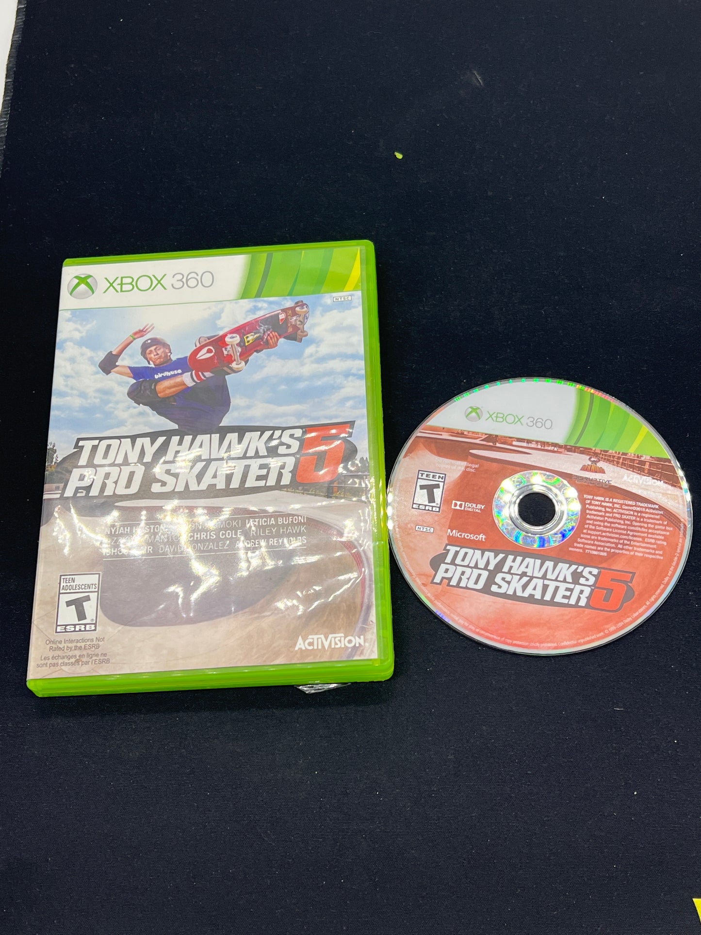 Auction Lot 161: XBOX 360 Tony Hawk's Pro Skater 5 Disc & Case