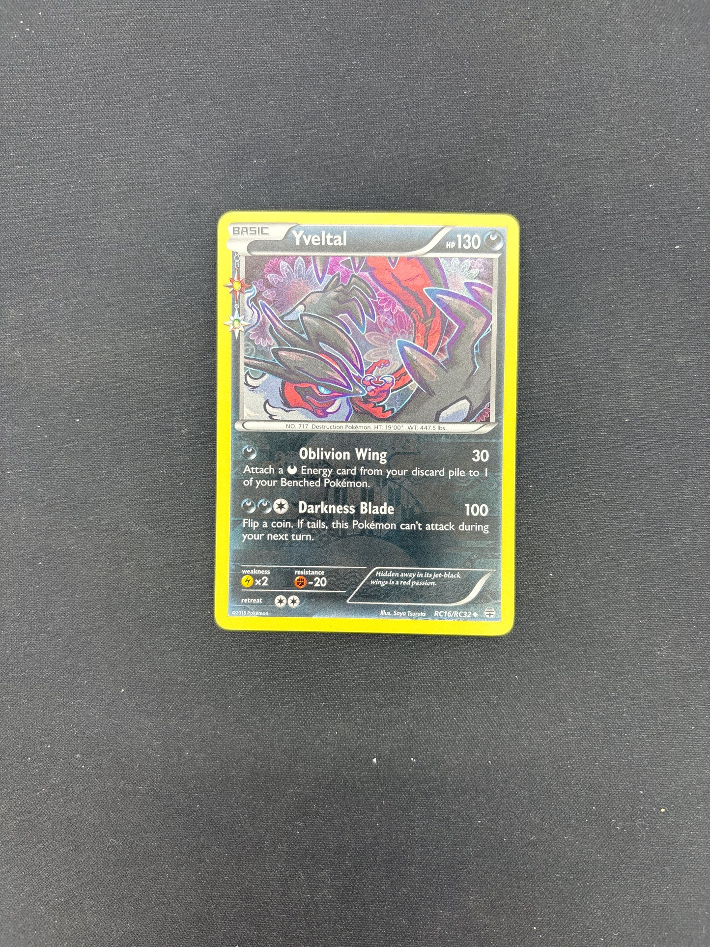 Auction Lot 229: Pokemon Cards Yveltal Holo Pokemon Radiant Collection Card Conditions Vary