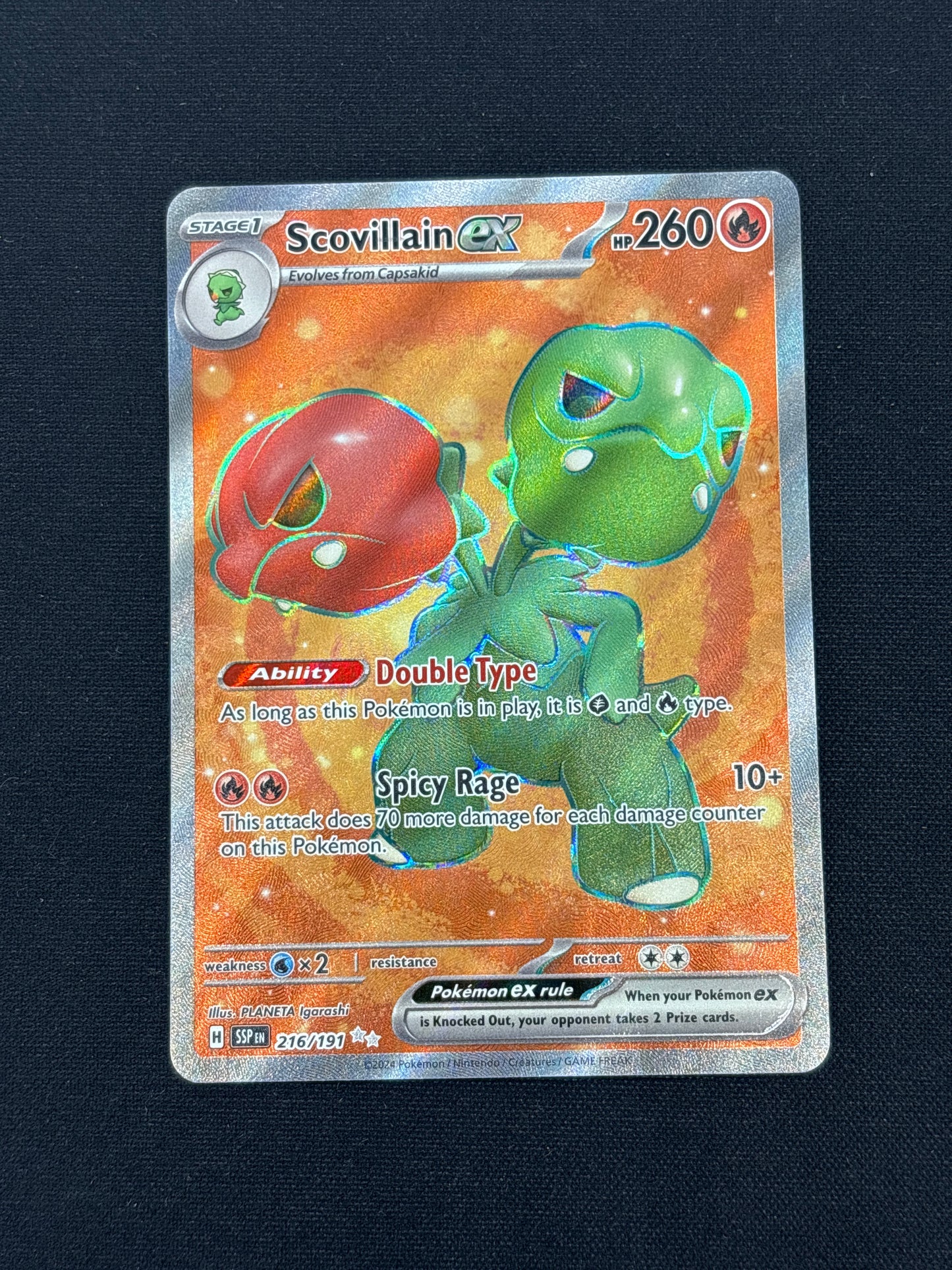 Auction Lot 170: Pokemon Card Scovillain Surging Sparks Conditions Vary