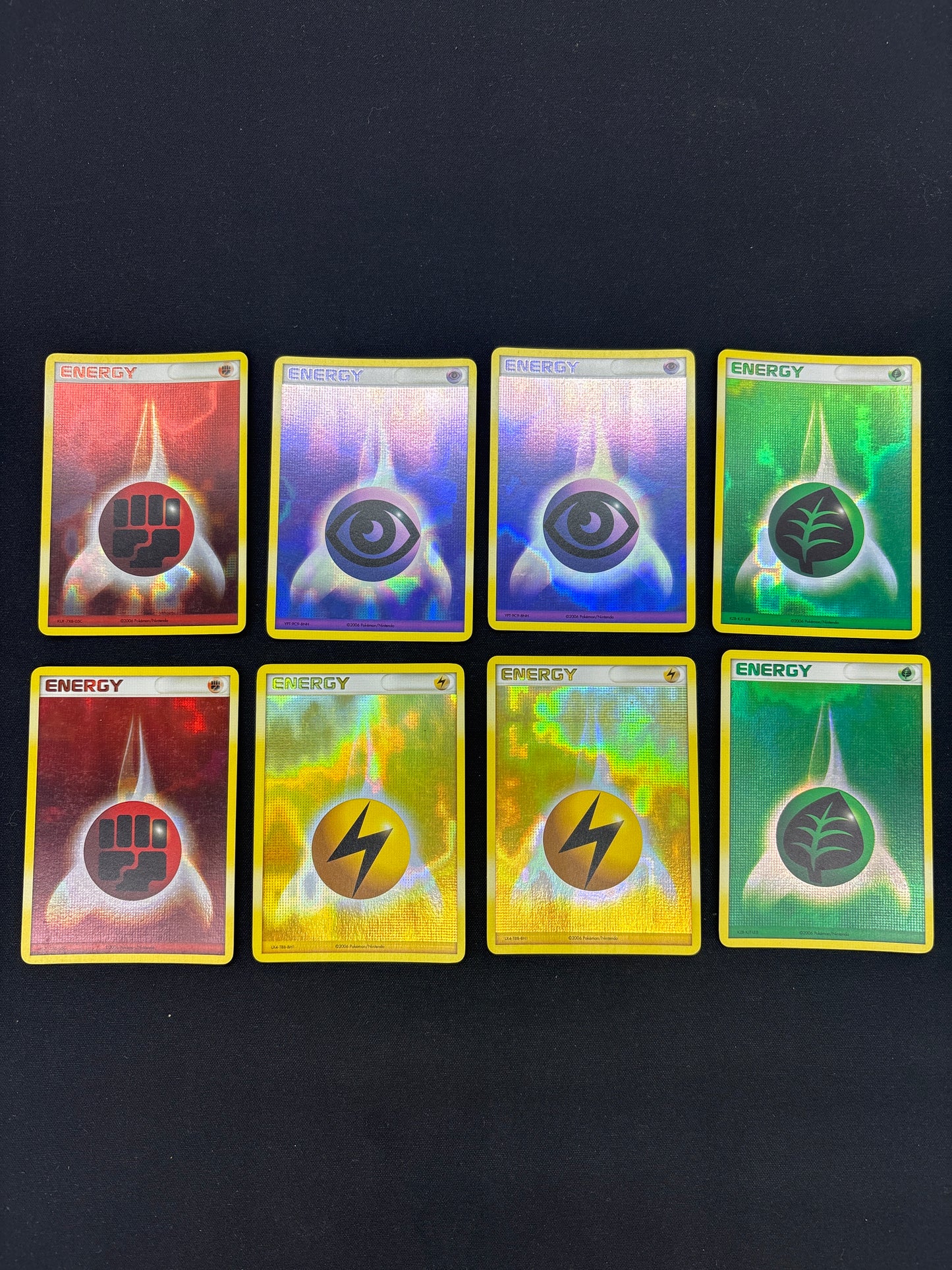 Auction Lot 47: Pokemon Mid Era Acid Holo Energy Card Lot 3 Conditions Vary