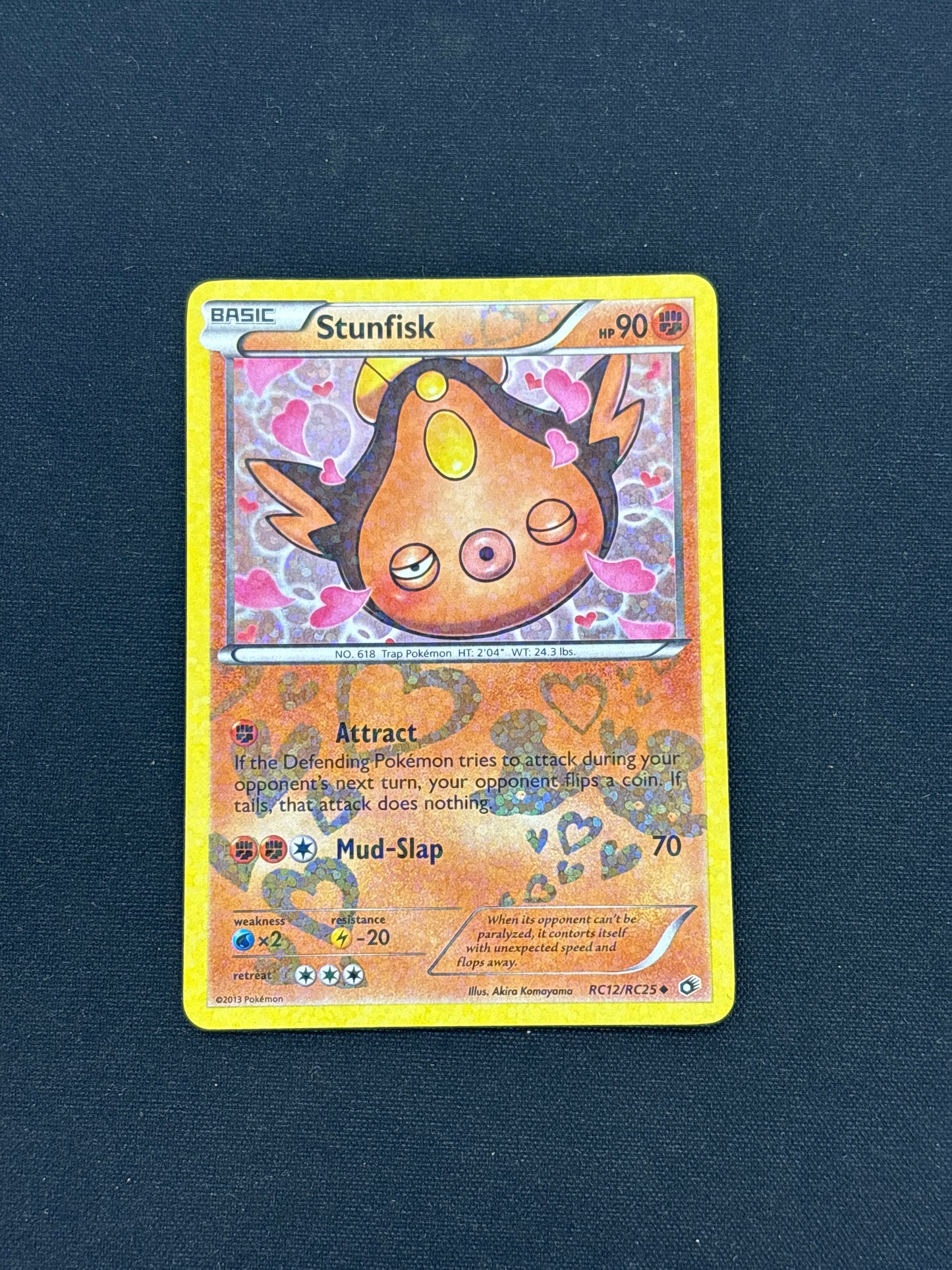 Auction Lot 267: Stunfisk Holo Pokemon Radiant Collection Card Conditions Vary