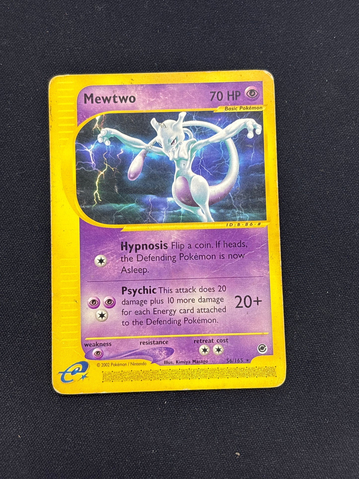Auction Lot 3: Mewtwo Non Holo Rare Pokemon Expedition Card Conditions Vary