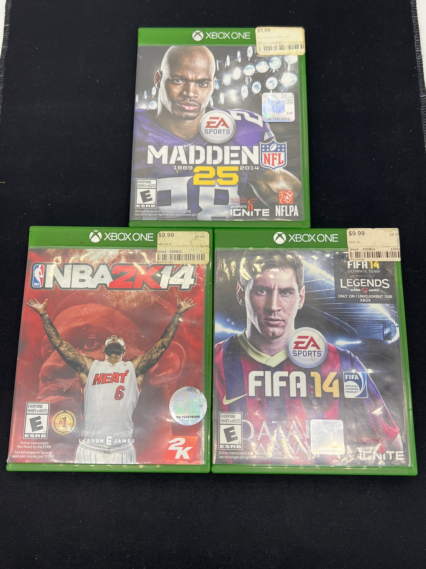 Auction Lot 233: XBOX One Video Games Assorted Lot of 3 Sports Games Lot 5
