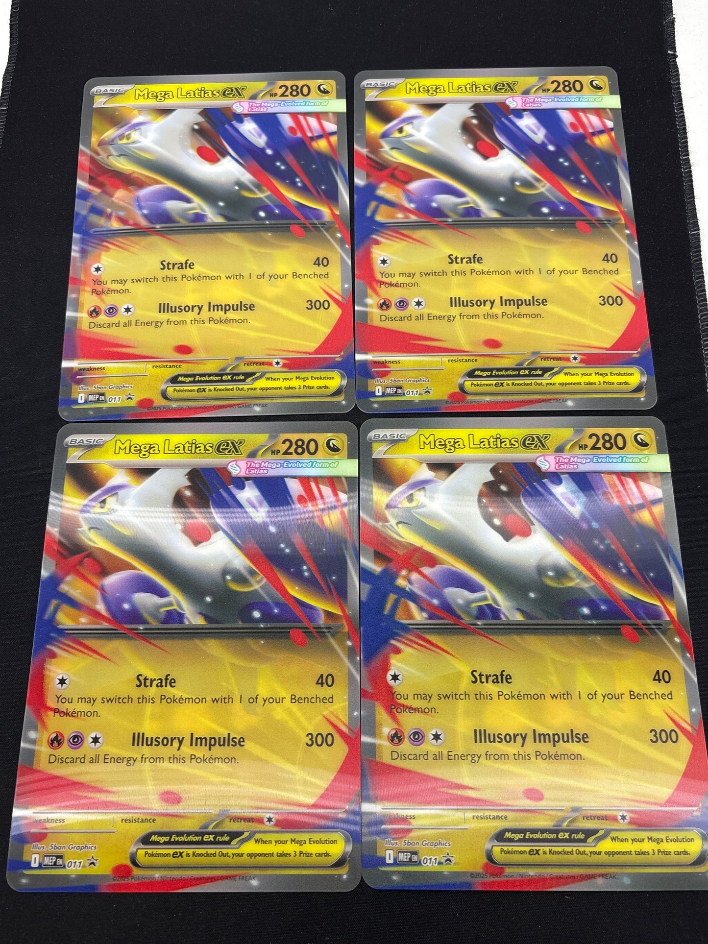 Auction Lot 249: Pokemon Cards Jumbo Lot of 4 Latias EX Lenticular Condition Vary