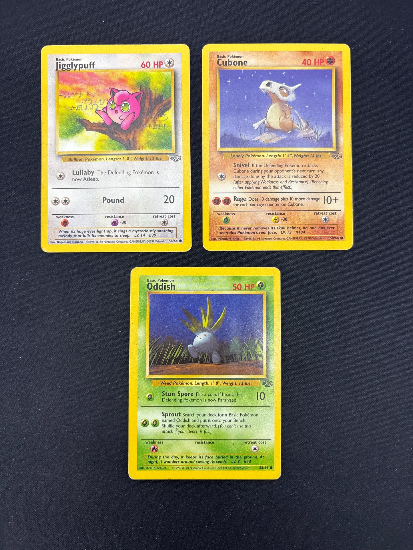Auction Lot 342: Pokemon Cards Lot of 3 Jungle Common Uncommons Conditions Vary
