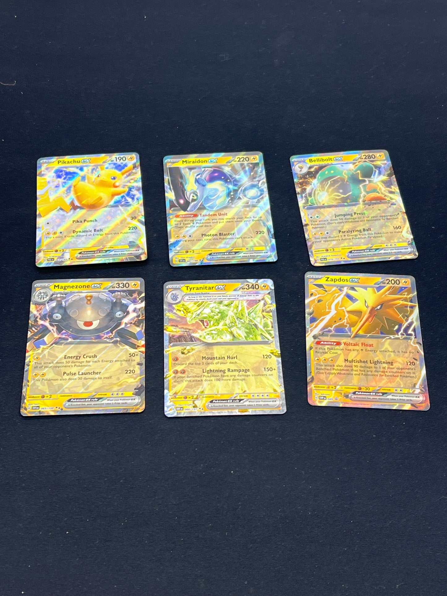 Auction Lot 309: Pokemon Cards Lot of 6 Assorted Electric EX Conditions Vary
