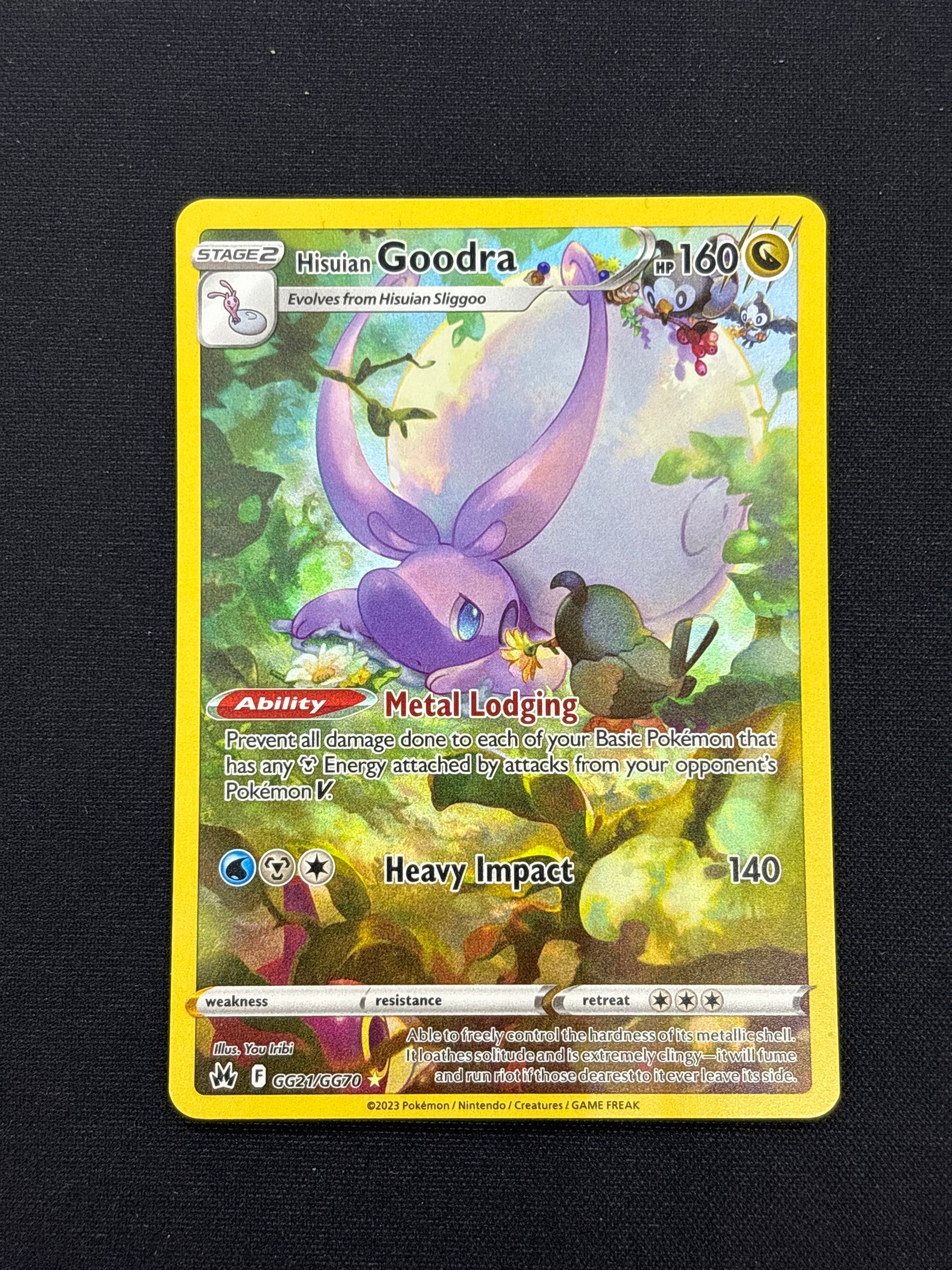 Auction Lot 162: Pokemon Card Hisuian Goodra Crown Zenith Conditions Vary