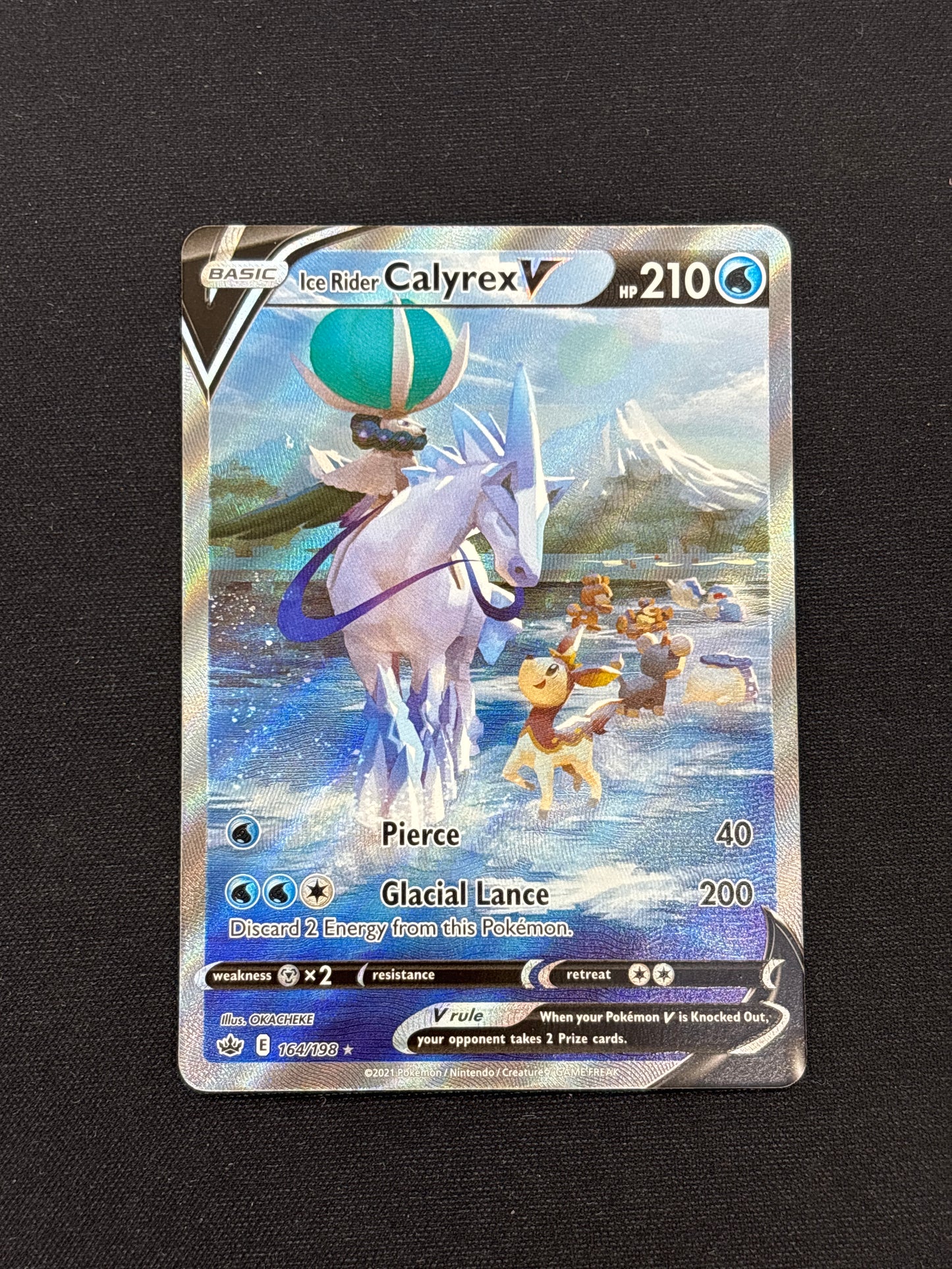 Auction Lot 69: Ice Rider Calyrex V 164/198 Card Conditions Vary