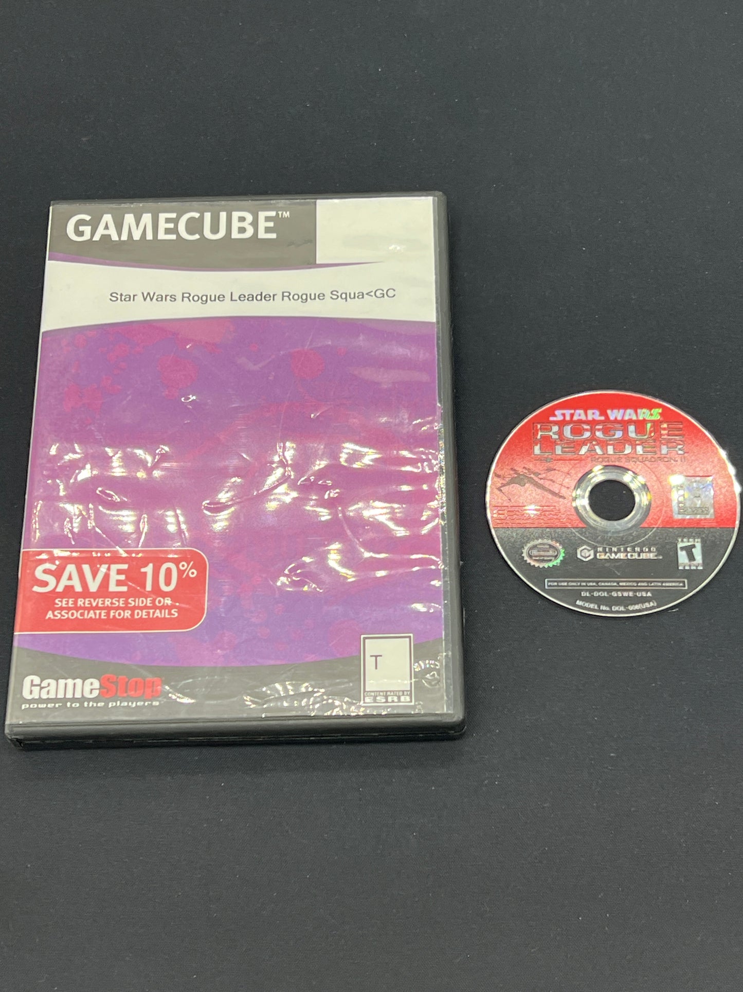Auction Lot 118: Nintendo GameCube Star Wars Rogue Leader Disc & Case