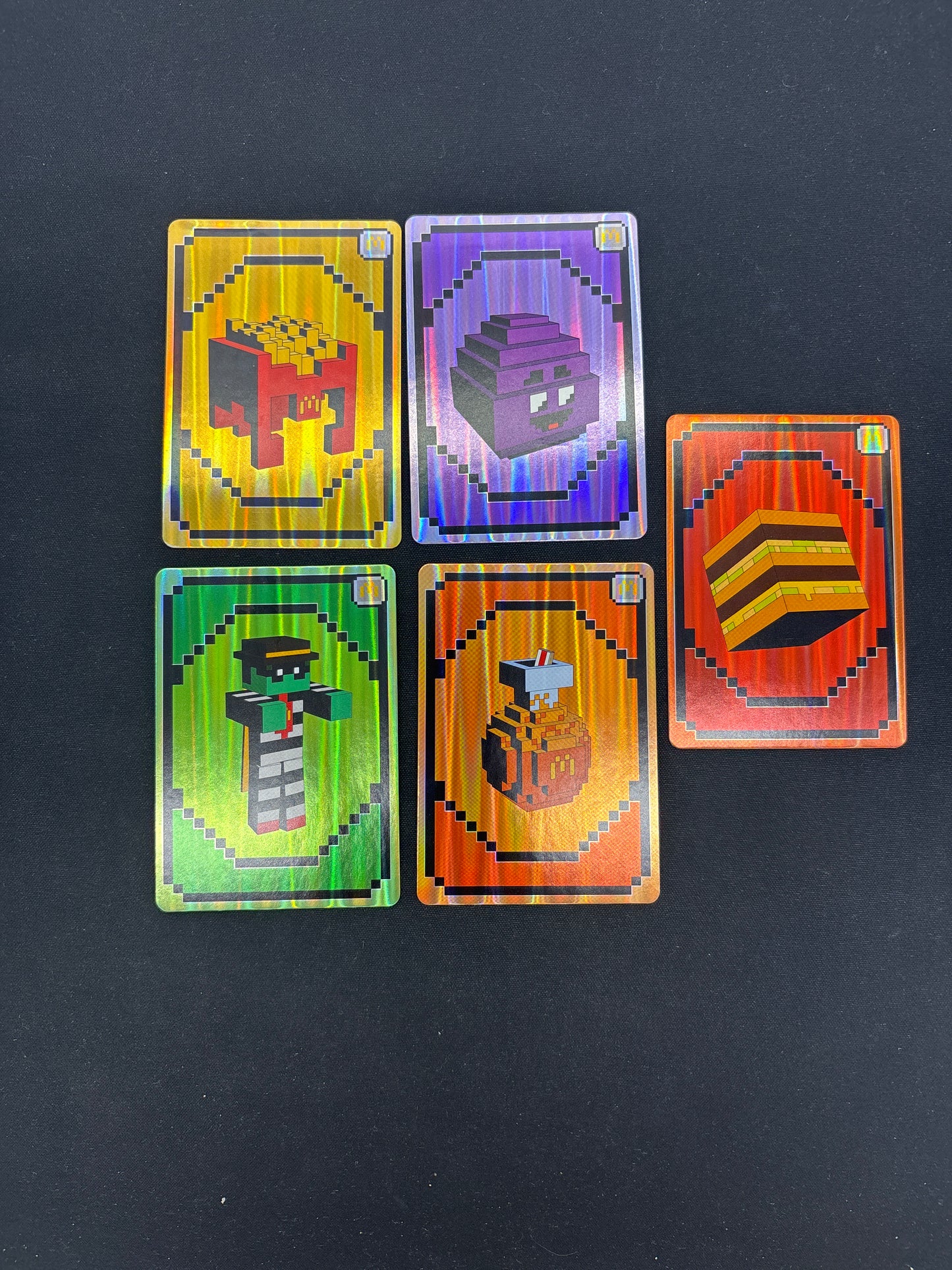 Auction Lot 95: Minecraft Lot of 5 Mcdonalds Cards Condition Vary