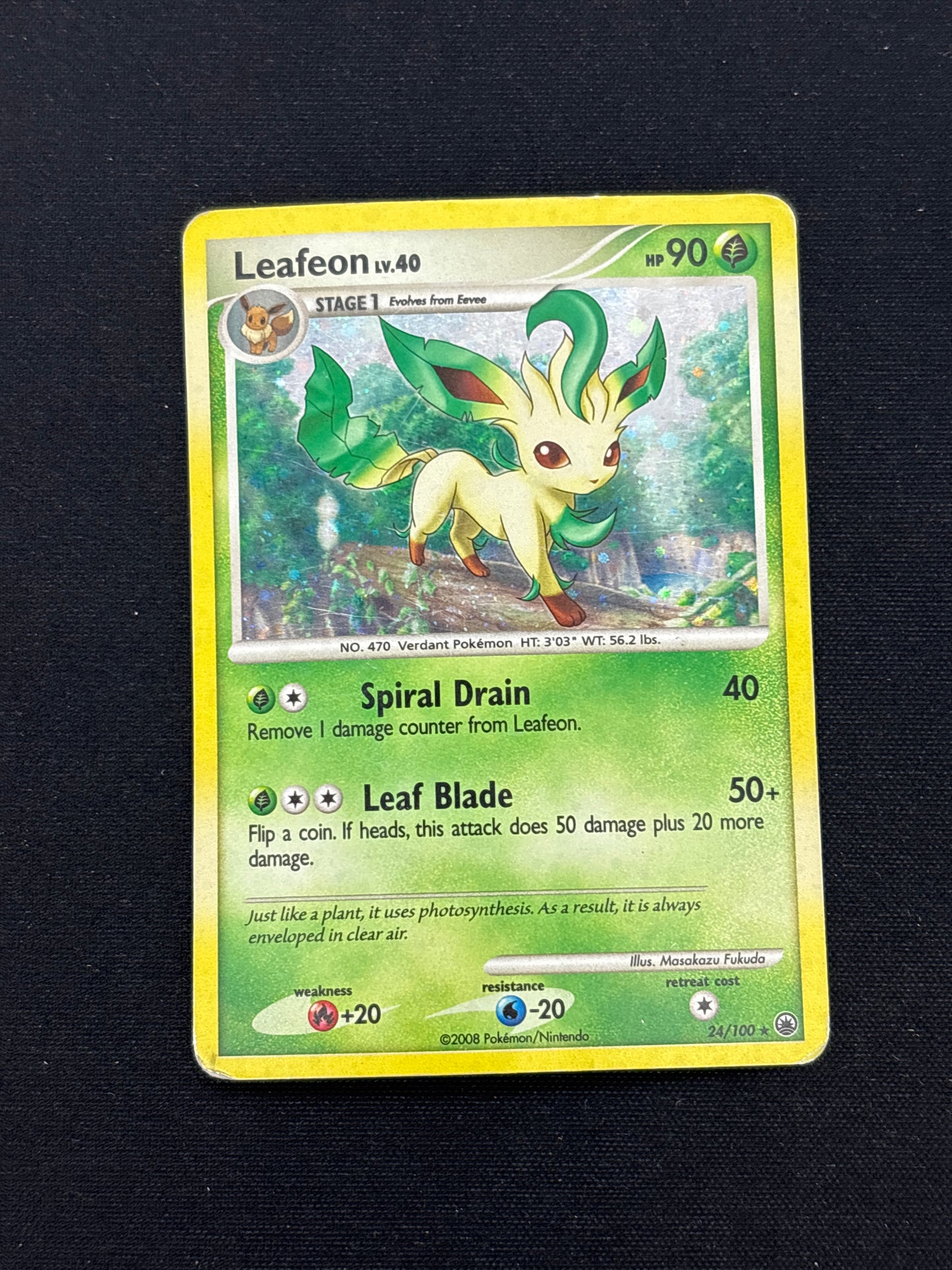 Auction Lot 235: Leafeon Holo Pokemon Card Conditions Vary