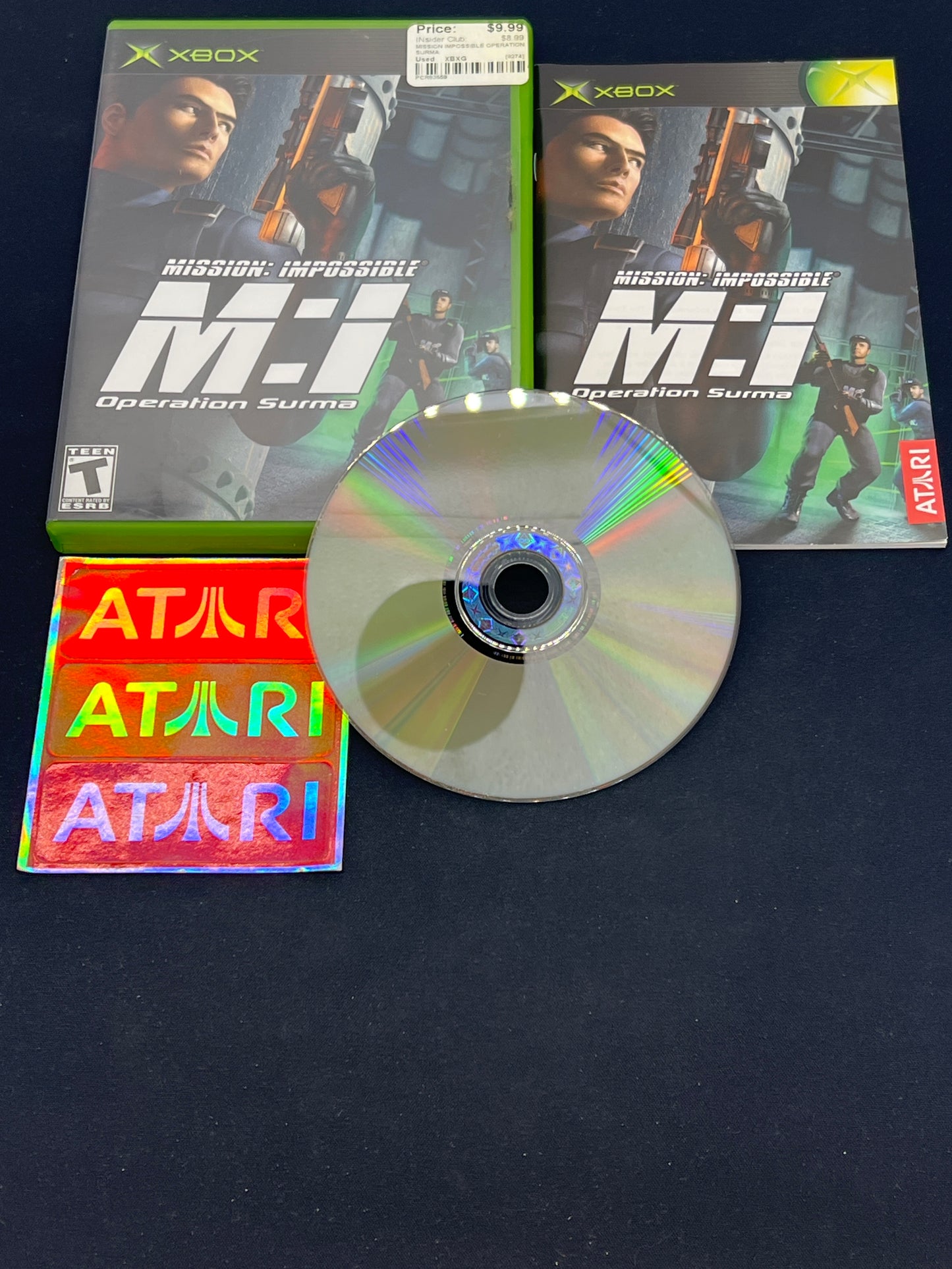 Auction Lot 299: XBOX Video Game Mission Impossible CIB