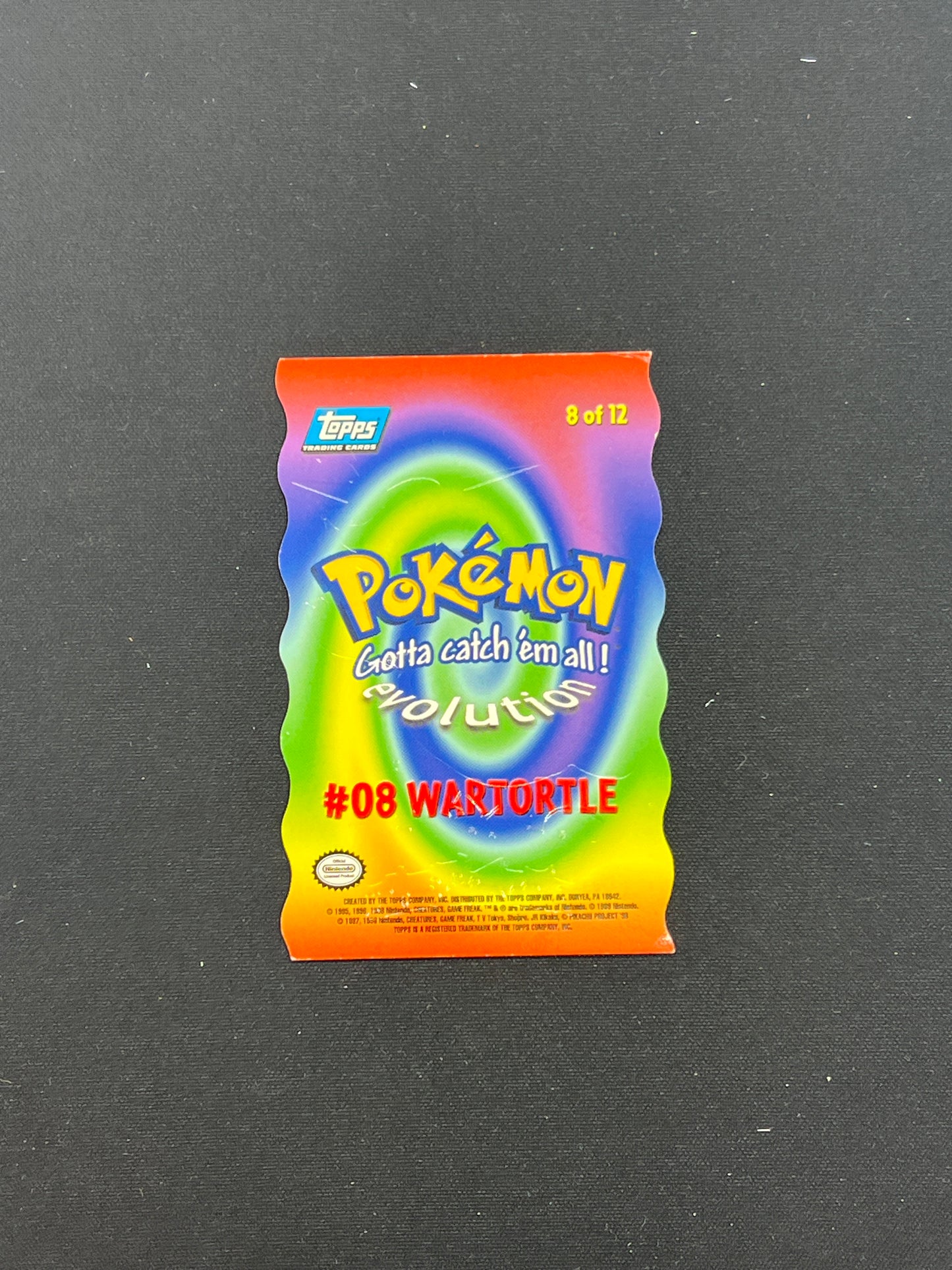 Auction Lot 107: Pokemon Topps Wartortle Die Cut Card Condition Vary