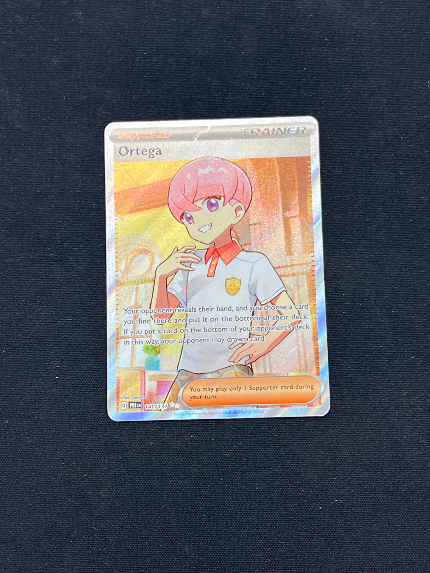 Auction Lot 208: Pokemon Cards Ortega Full Art Trainer Prismatic Evolutions Conditions Vary