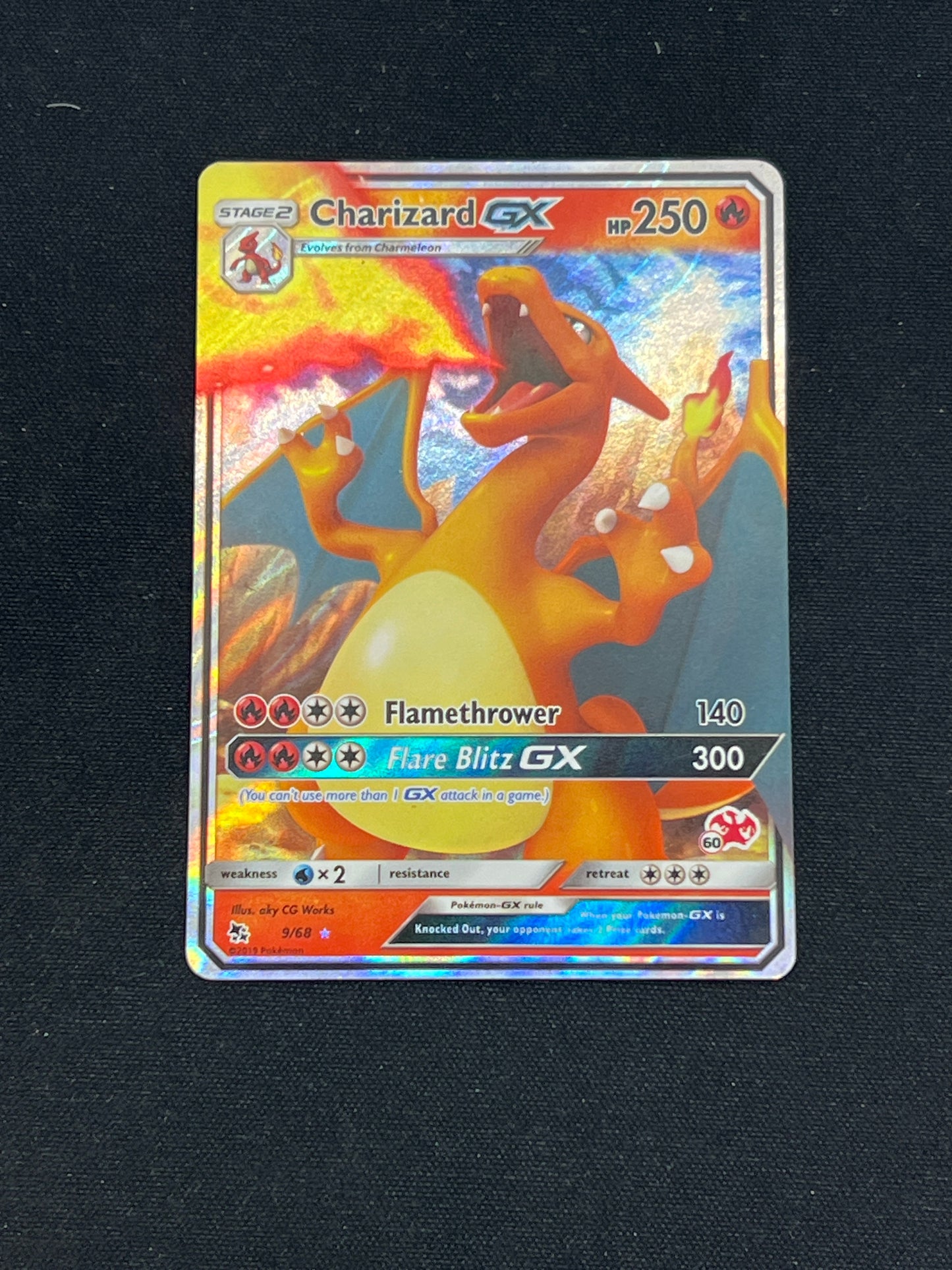 Auction Lot 388: Pokemon Cards Charizard GX Full Art Hidden Fates Condition Vary