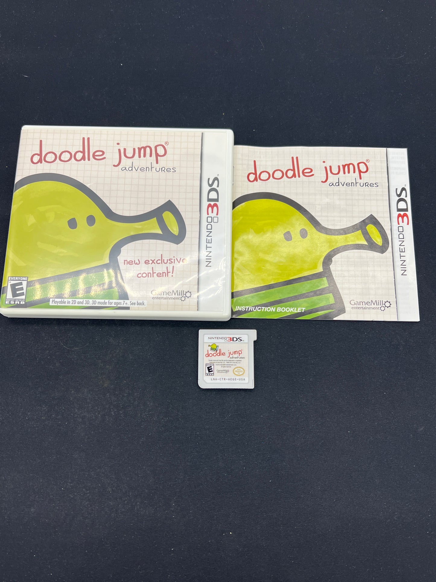Auction Lot 74: Nintendo 3DS Video Game Doodlejump CIB
