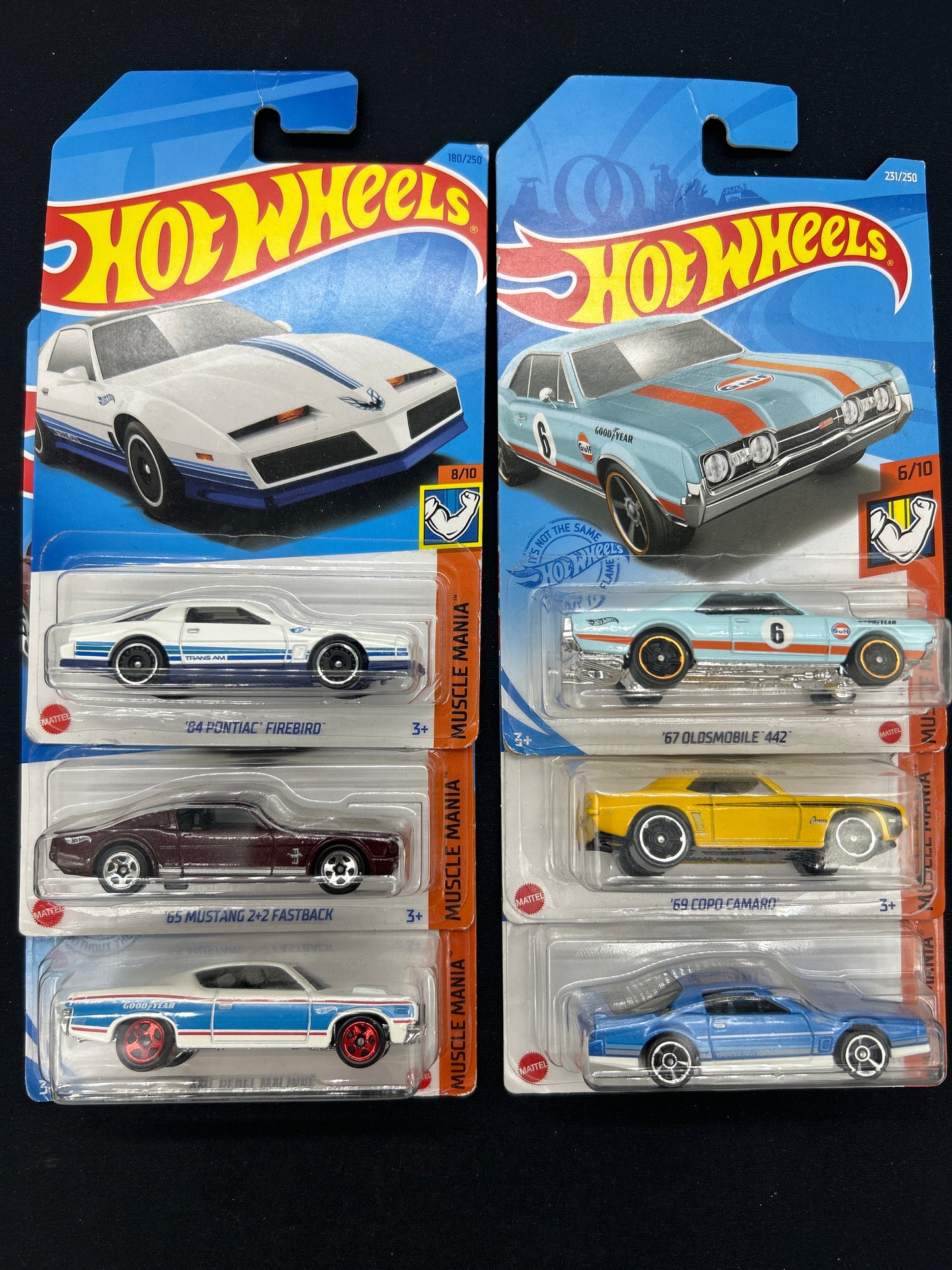 Auction Lot 459: Hot Wheels 6 Car Lot Muscle Cars