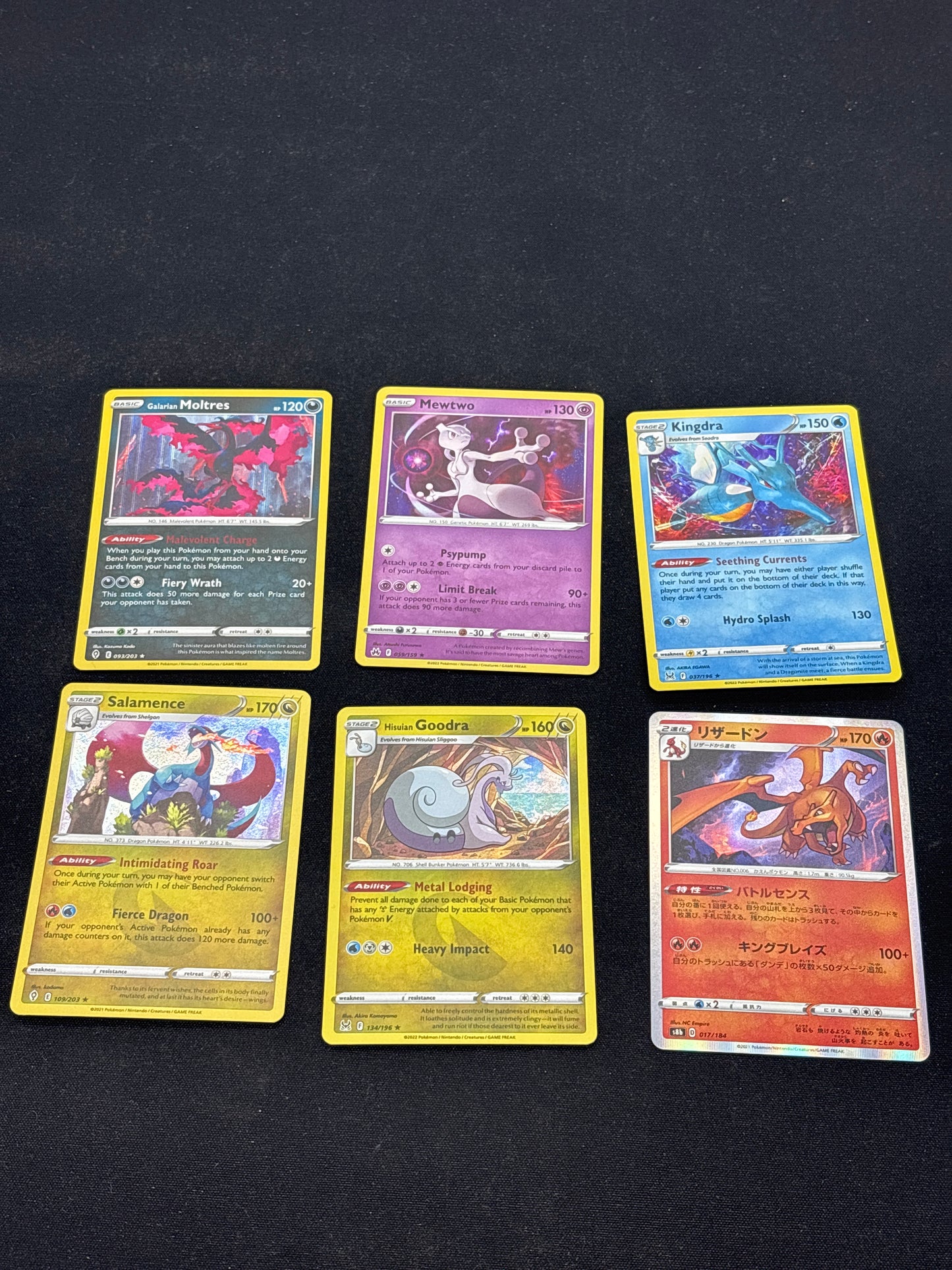 Auction Lot 17: Pokemon Cards Lot of 6 Holo Rares Assorted Conditions Vary
