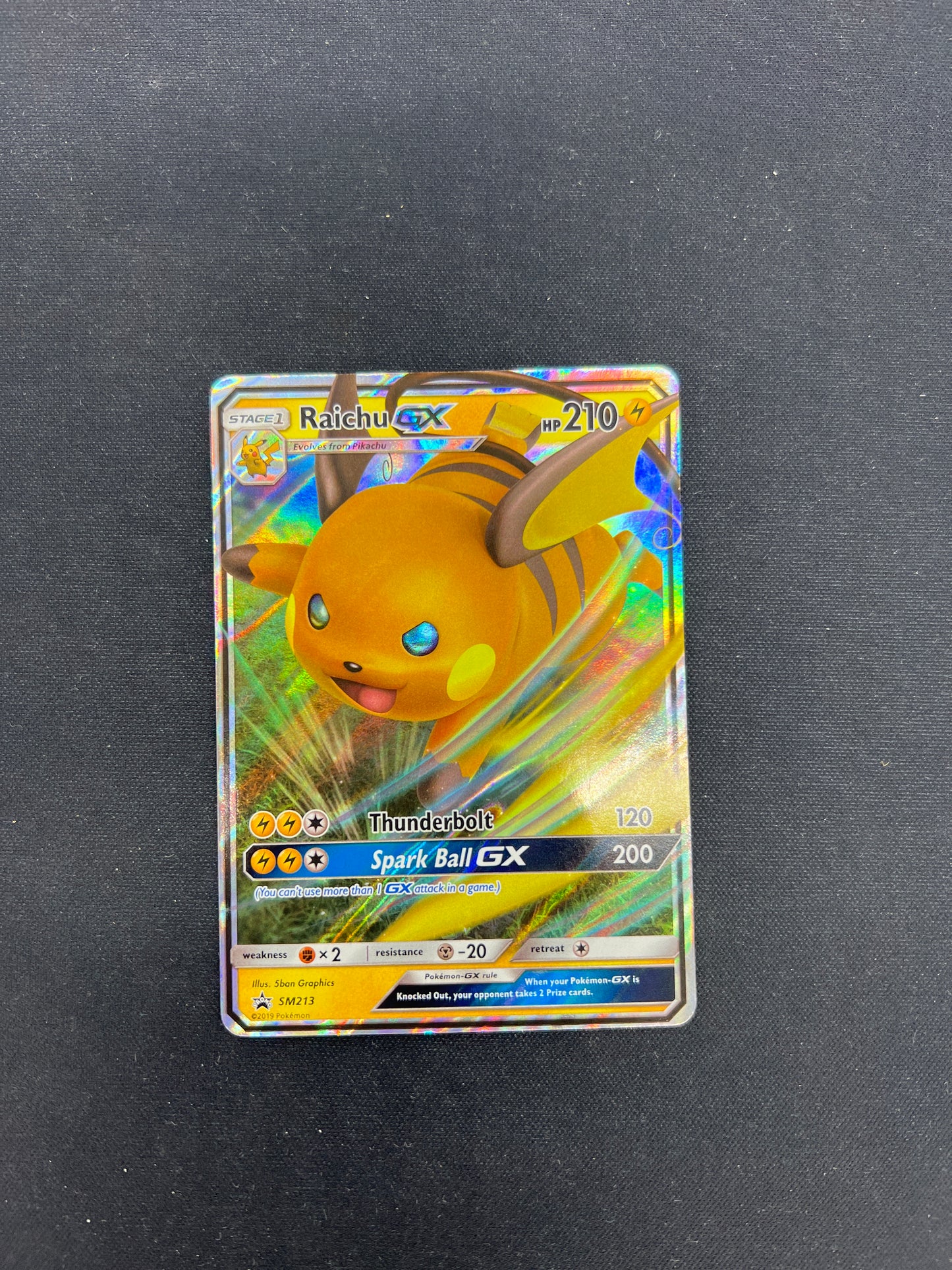 Auction Lot 130: Pokemon Cards Raichu GX Hidden Fates Conditions Vary