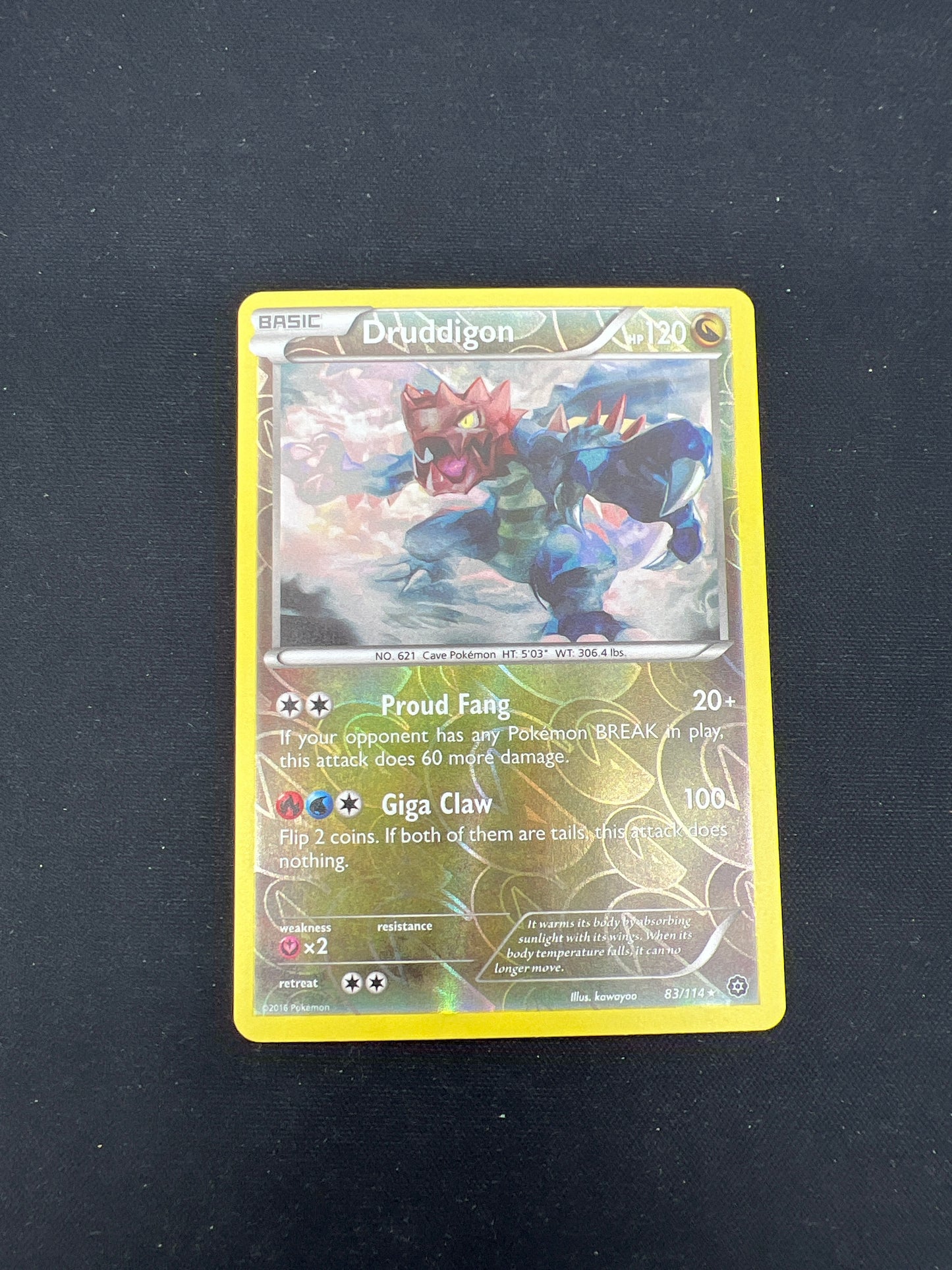 Auction Lot 240: Pokemon Cards Druddigon Reverse Holo XY Steam Siege Conditions Vary