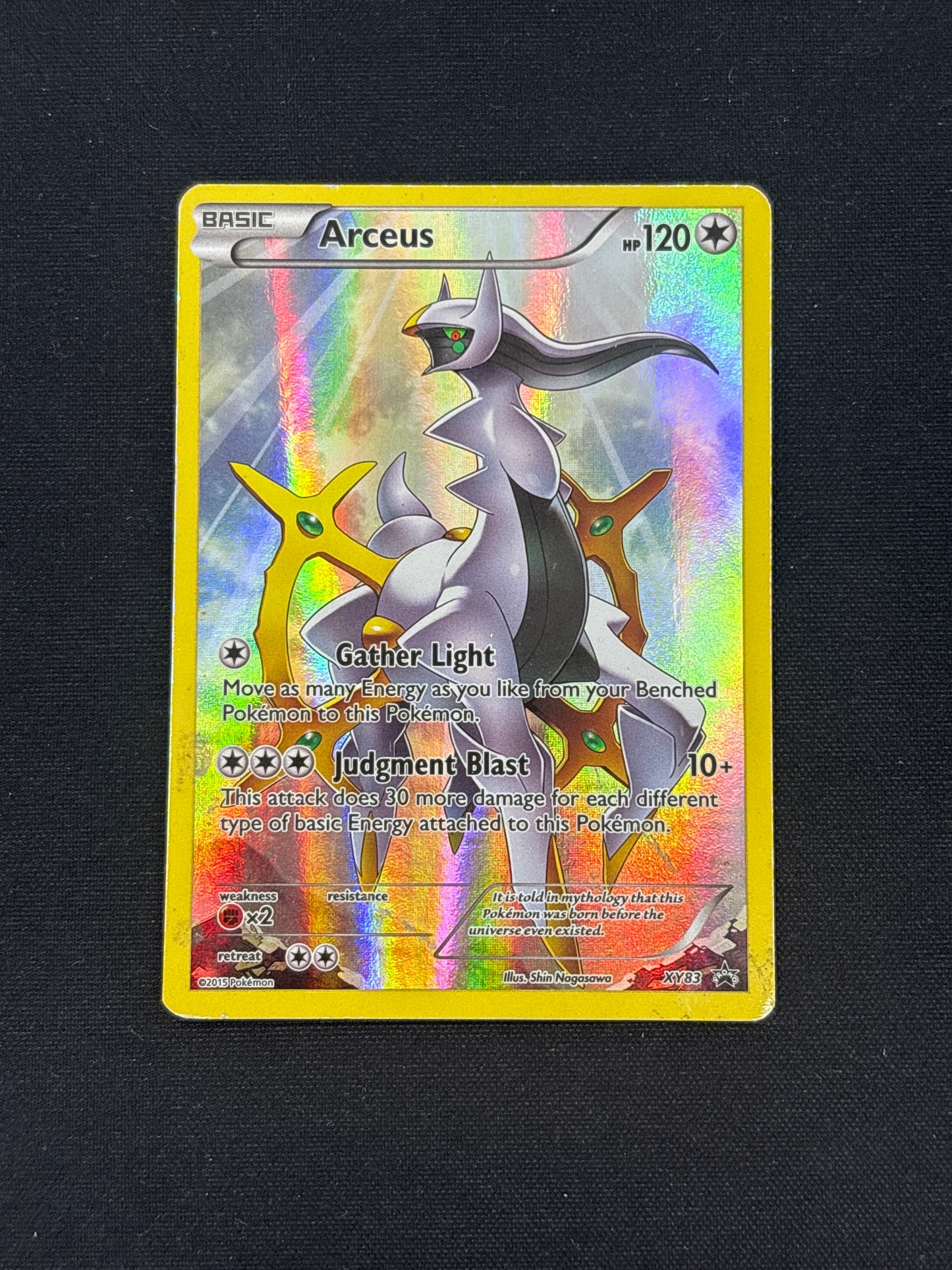 Auction Lot 6: Arceus Promo XY83 Full Art Card Conditions Vary