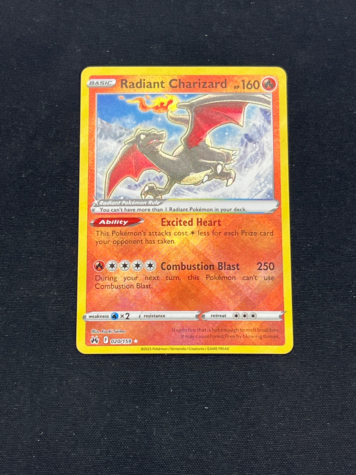 Auction Lot 383: Pokemon Cards Radiant Charizard Crown Zenith Condition Vary