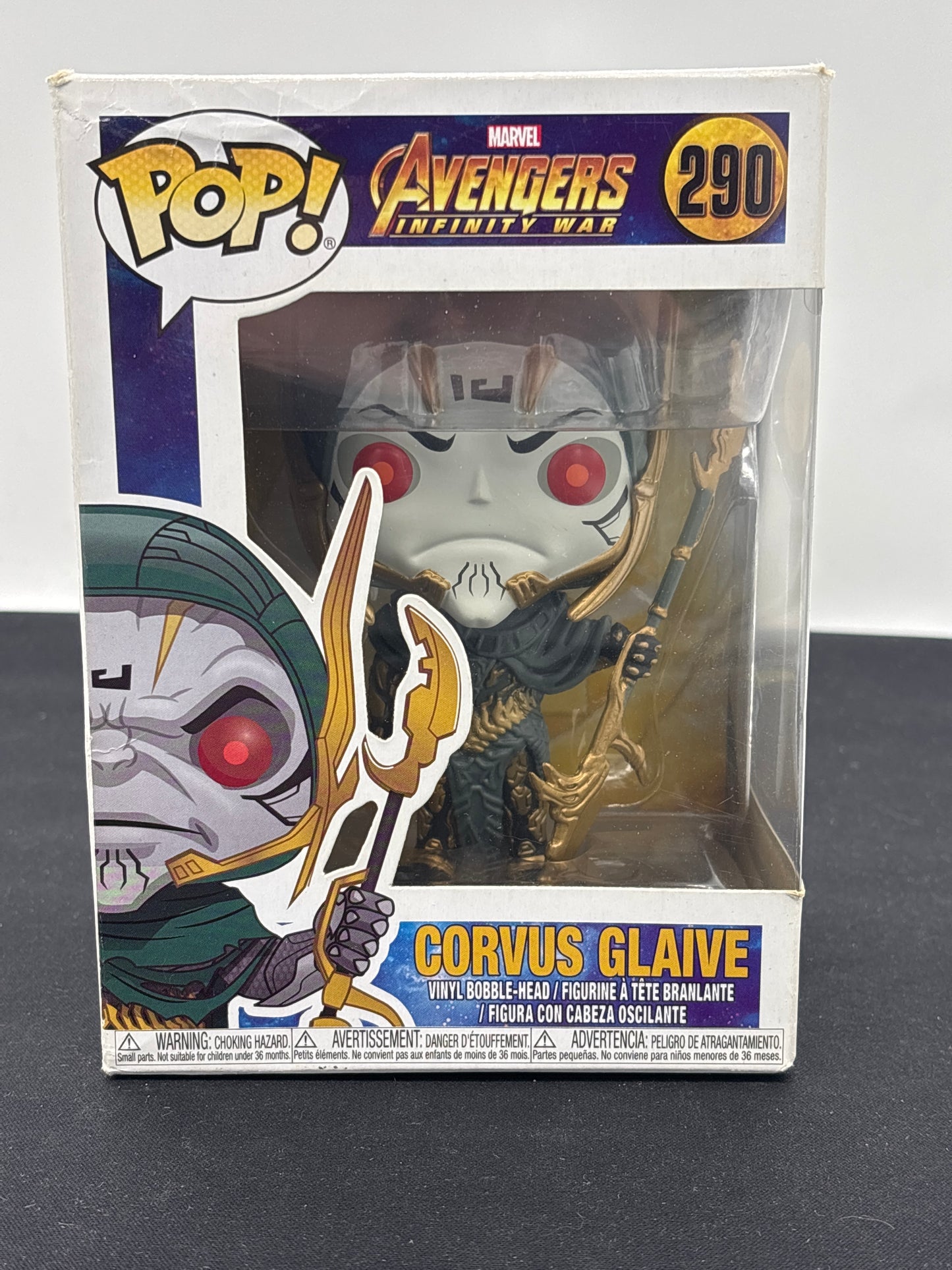 Auction Lot 101: POP Funko Corvus Glaive Avengers 290 Figure