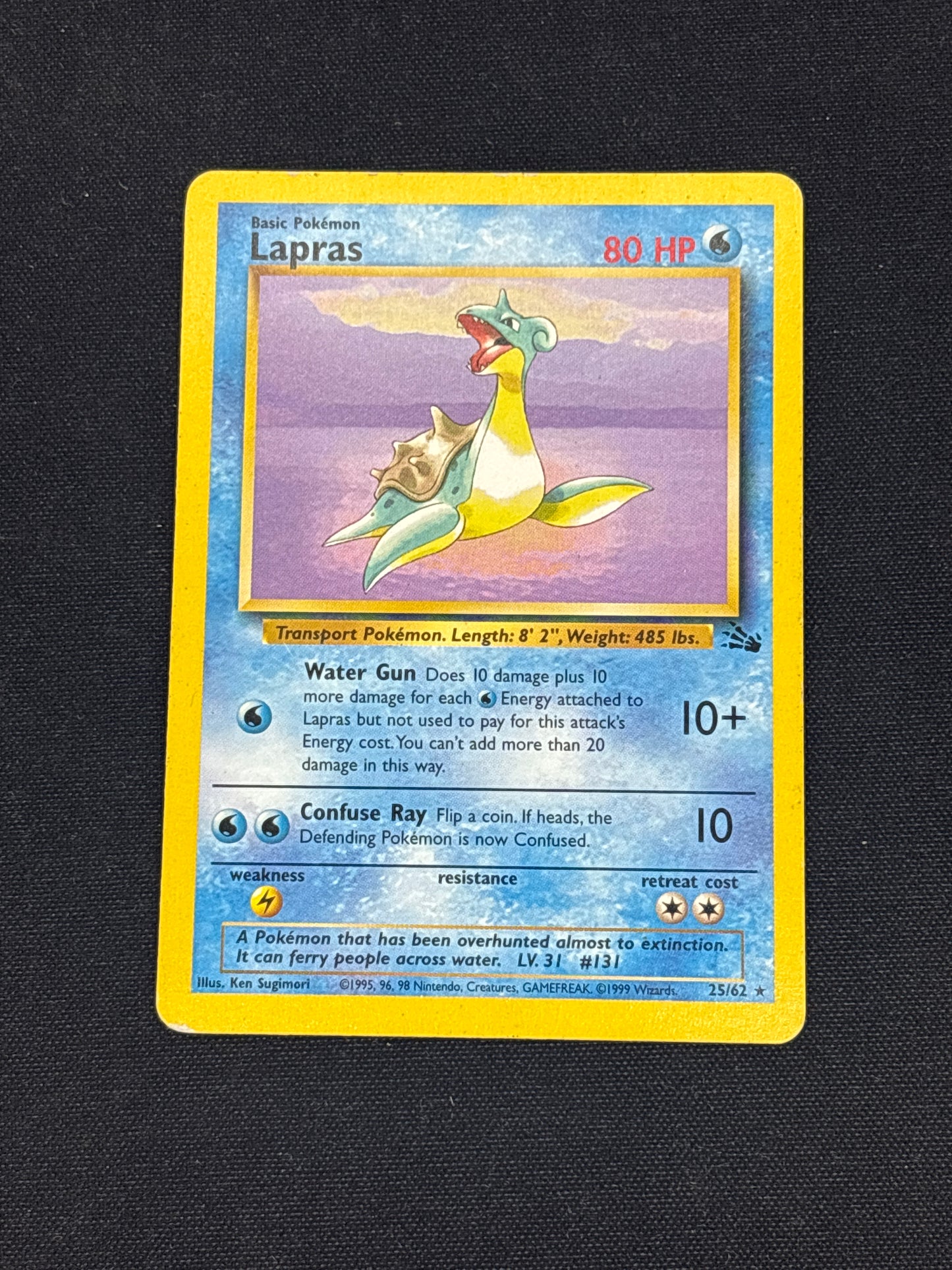 Auction Lot 253: Pokemon Cards Lapras Non Holo Rare Pokemon Fossil Condition Vary