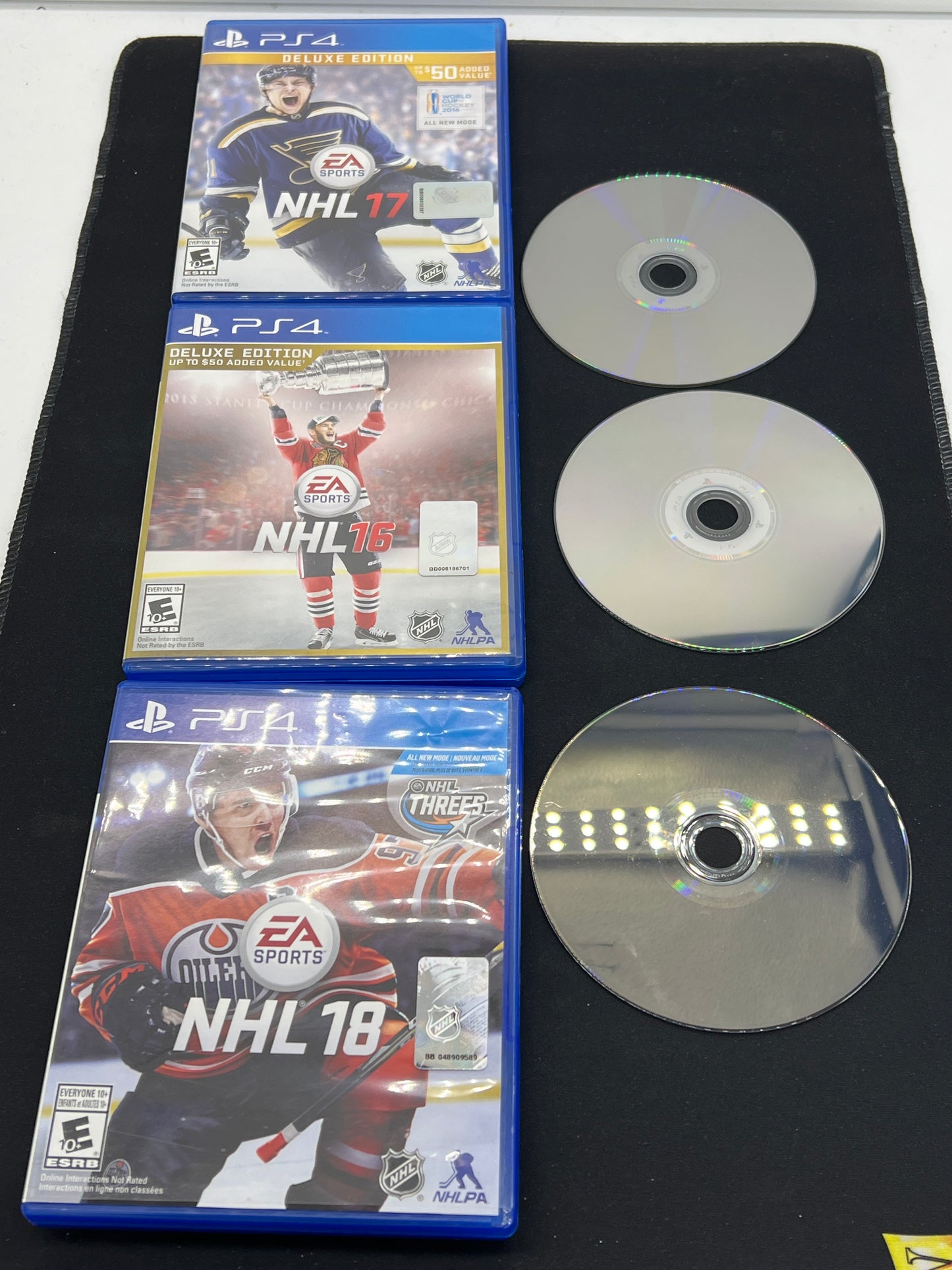 Auction Lot 198: PS4 Lot of 3 NHL Games Disc & Case