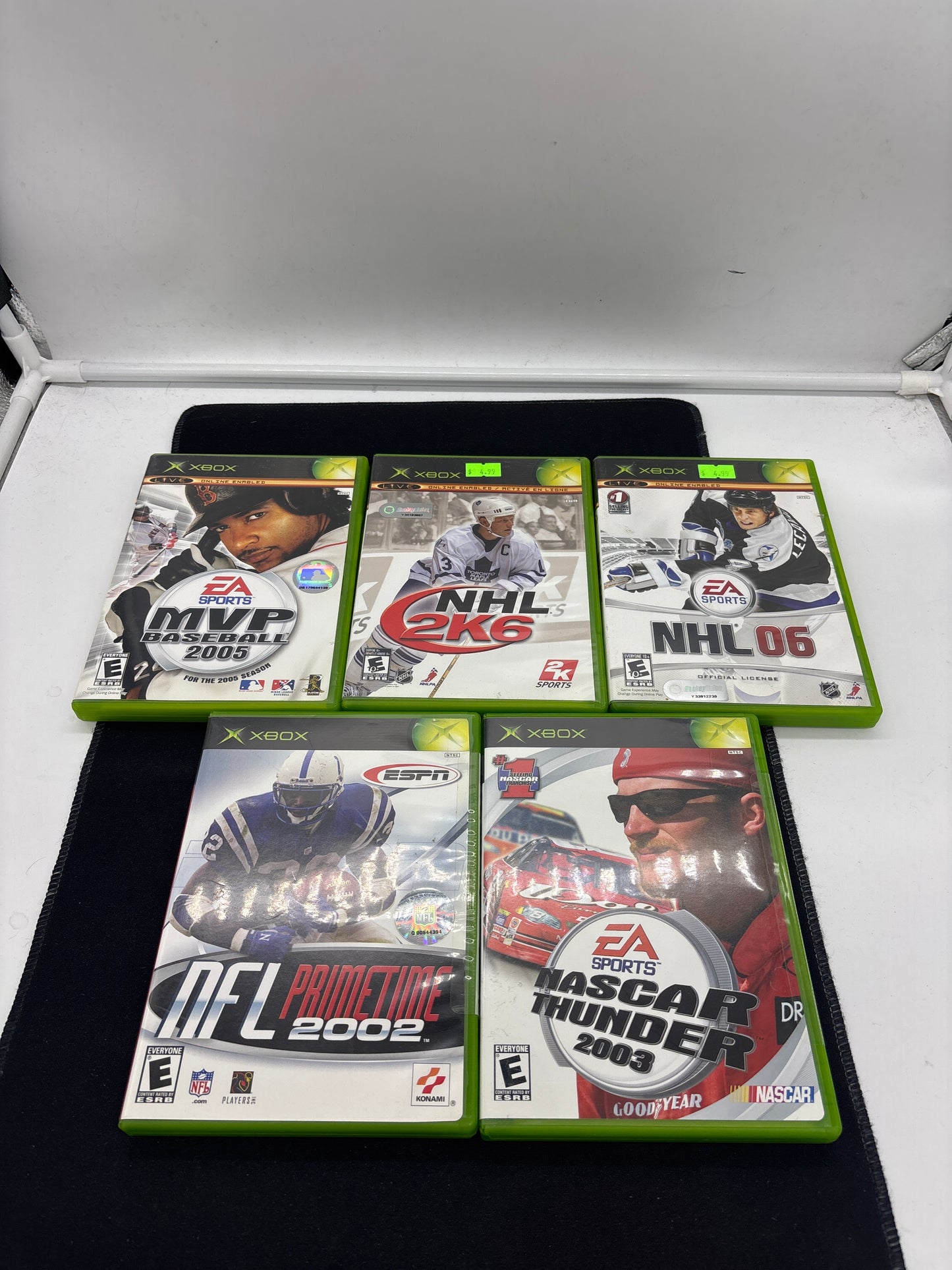 Auction Lot 262: XBOX Video Game Lot of 5 Assorted Sports Titles CIB