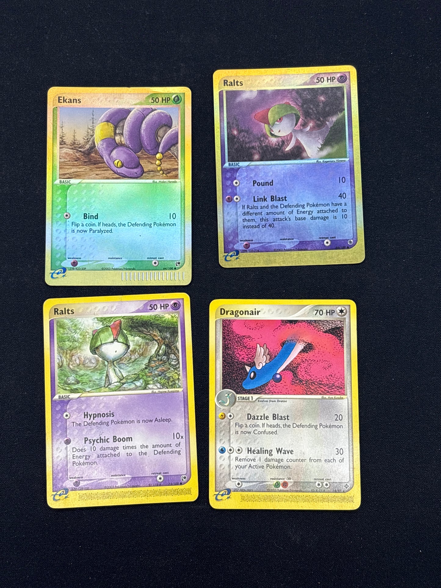 Auction Lot 14: Pokemon Mid Era Reverse Holo Common Uncommon Card Lot 2 Conditions Vary