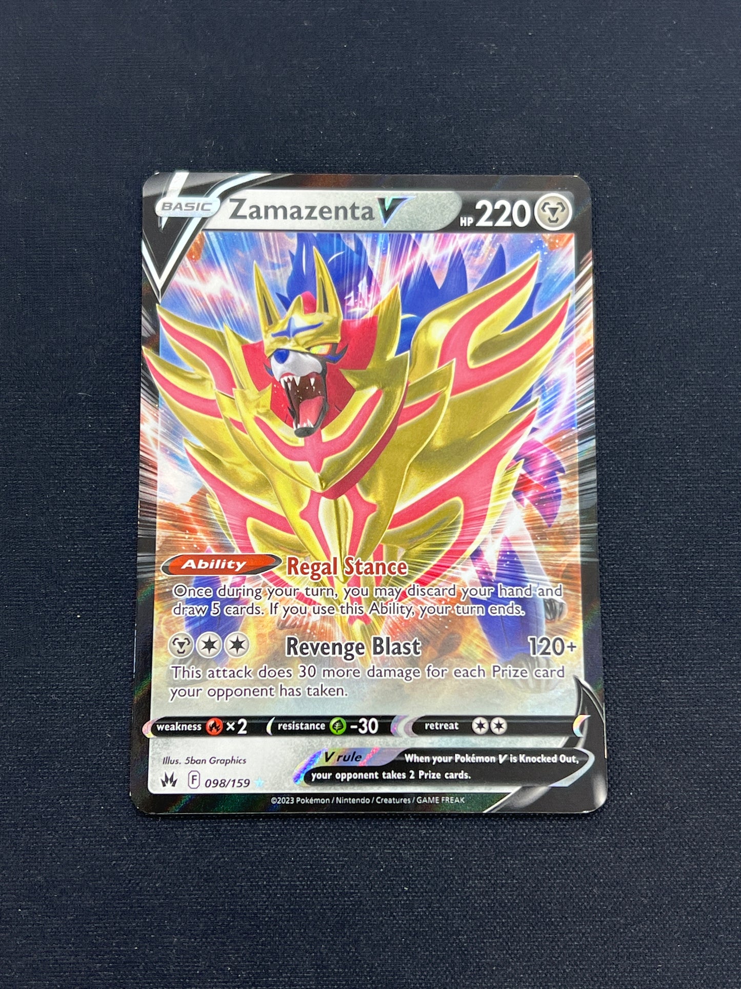 Auction Lot 187: Pokemon Card Zamazenta Crown Zenith Conditions Vary