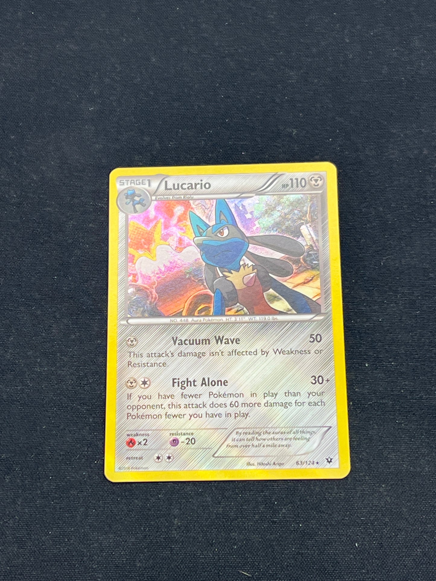Auction Lot 311: Pokemon Cards Lucario Holo Rare Conditions Vary