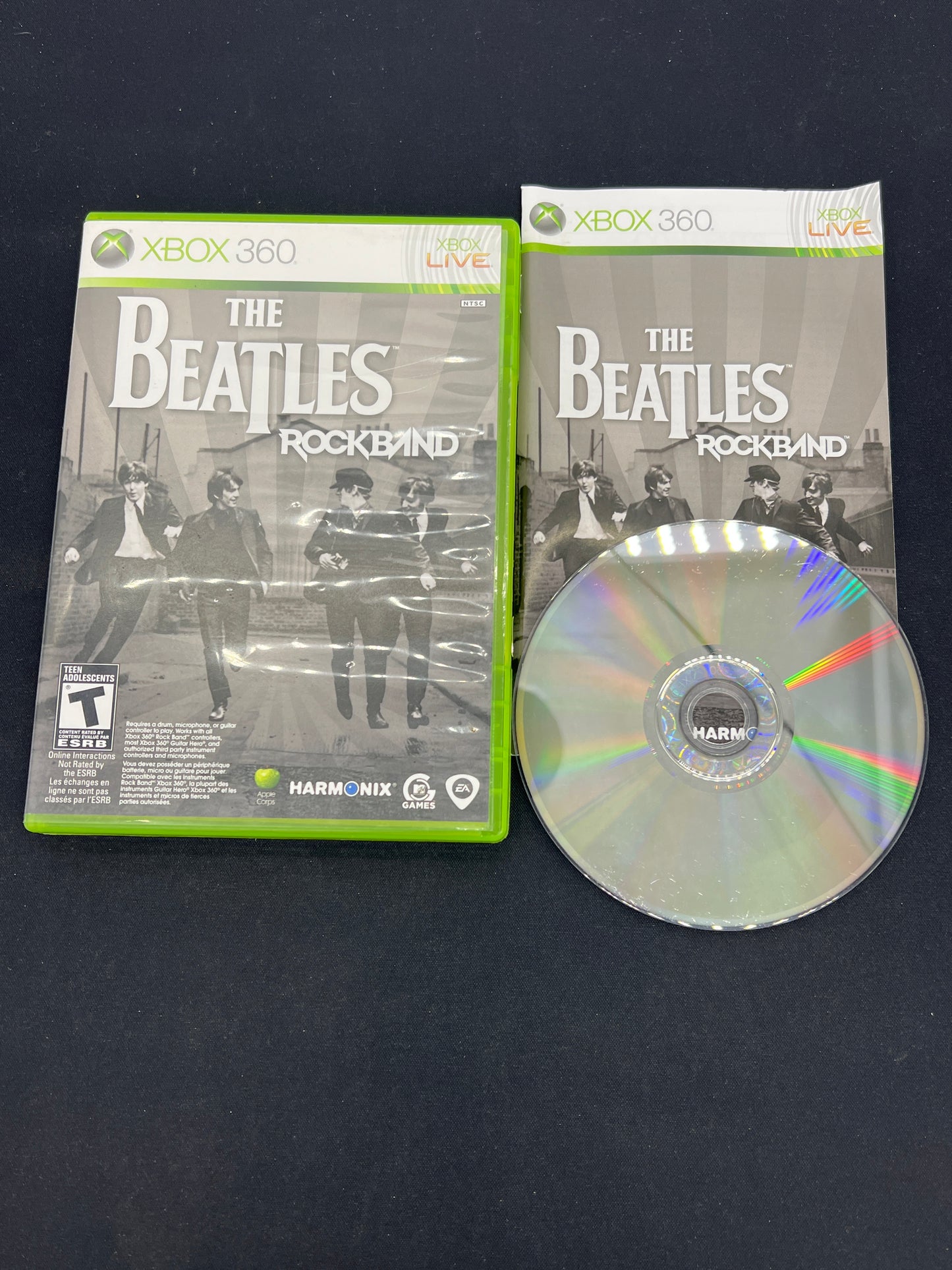 Auction Lot 215: XBOX 360 Video Game Lot of 3 Rock Band AC/DC Live Rock Band Beatles CIB