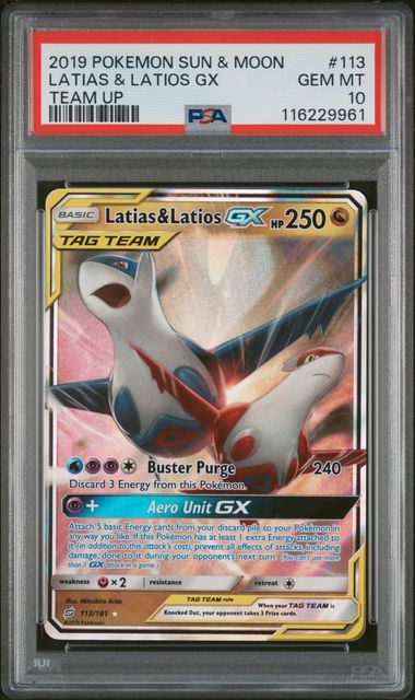 Latias & Latios GX PSA 10