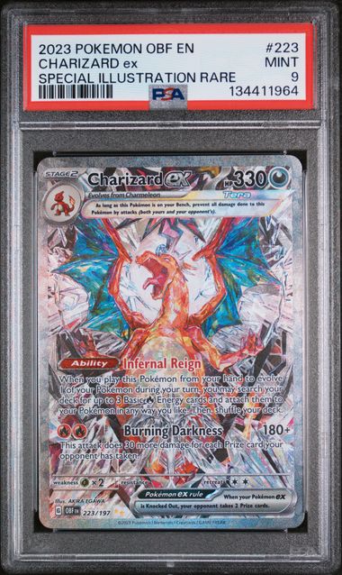 Charizard EX SIR PSA 9
