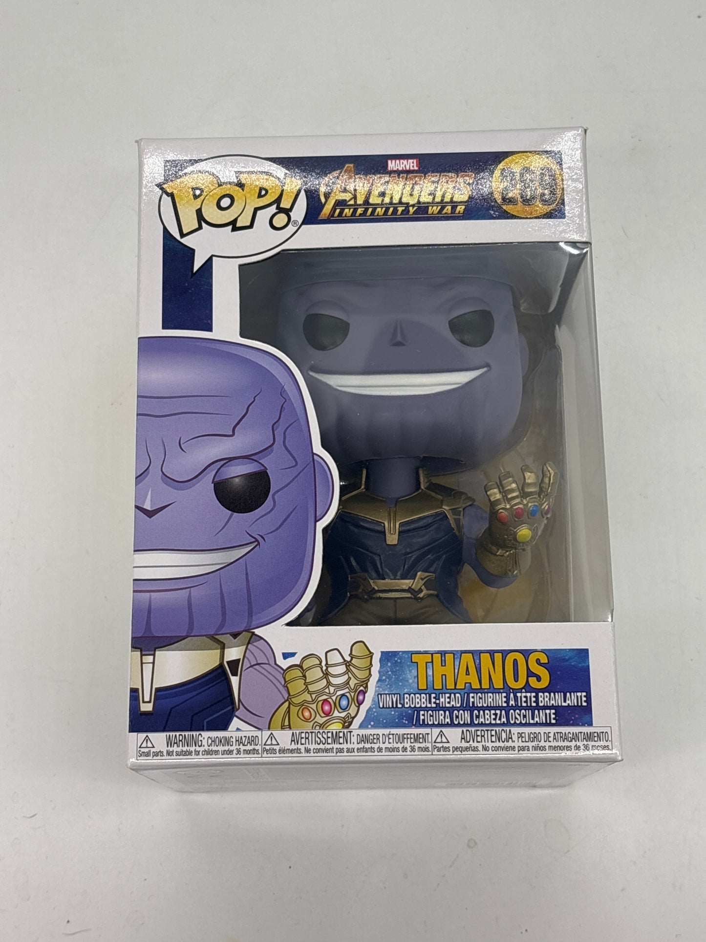Auction Lot 13: Pop Funko Marvel Avengers Infinity War Thanos 289