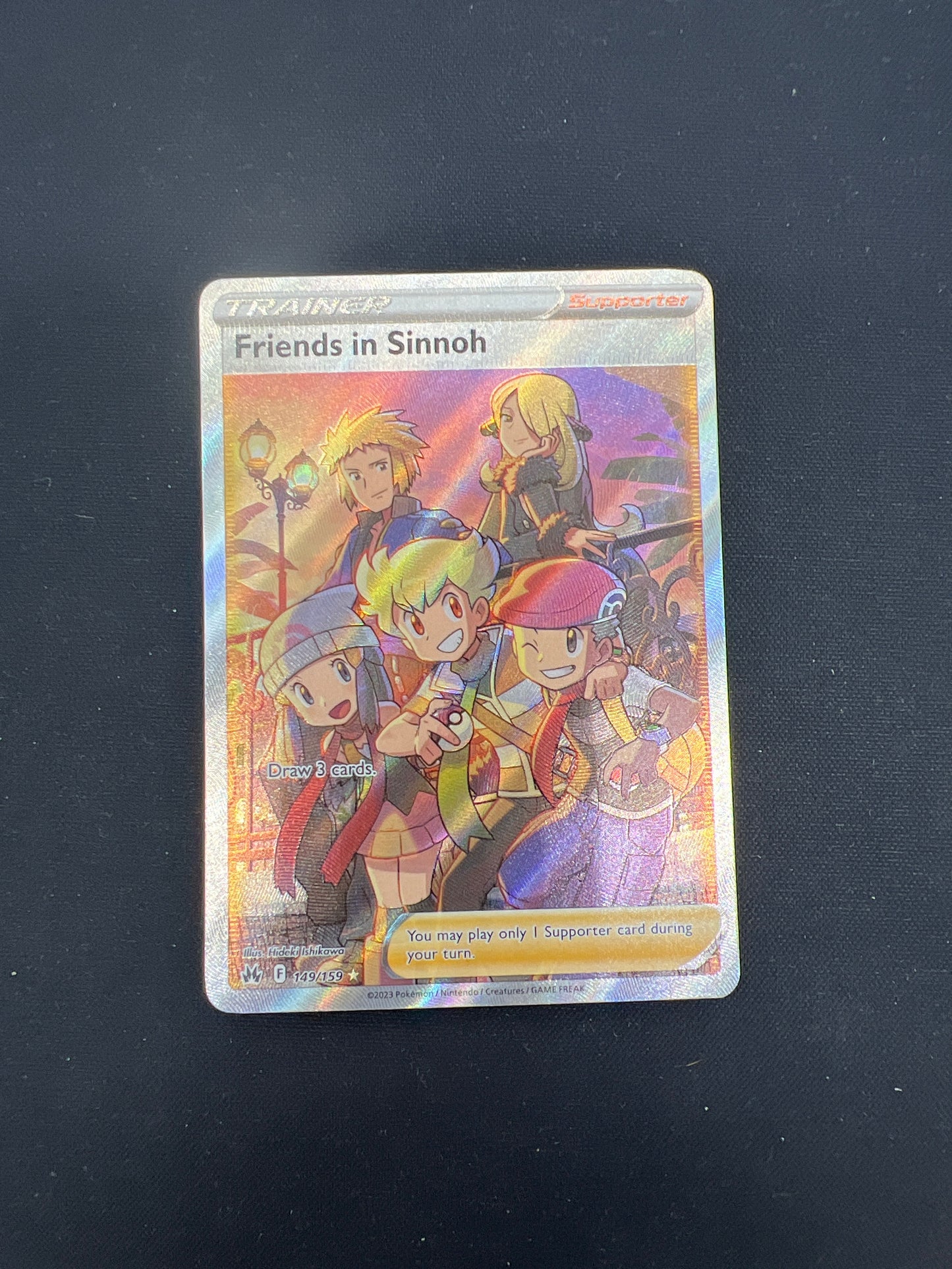 Auction Lot 60: Pokemon Cards Friends In Sinnoh Crown Zenith Full Art Condition Vary