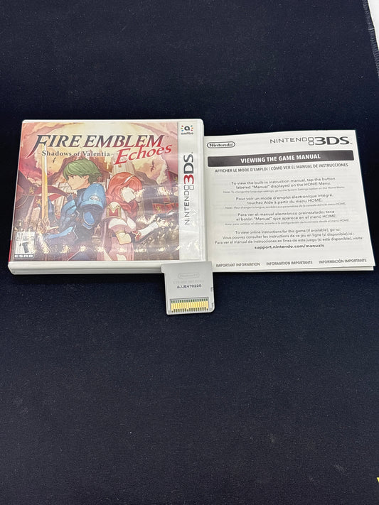 Auction Lot 312: Fire Emblem Echoes Video Game Nintendo 3DS CIB