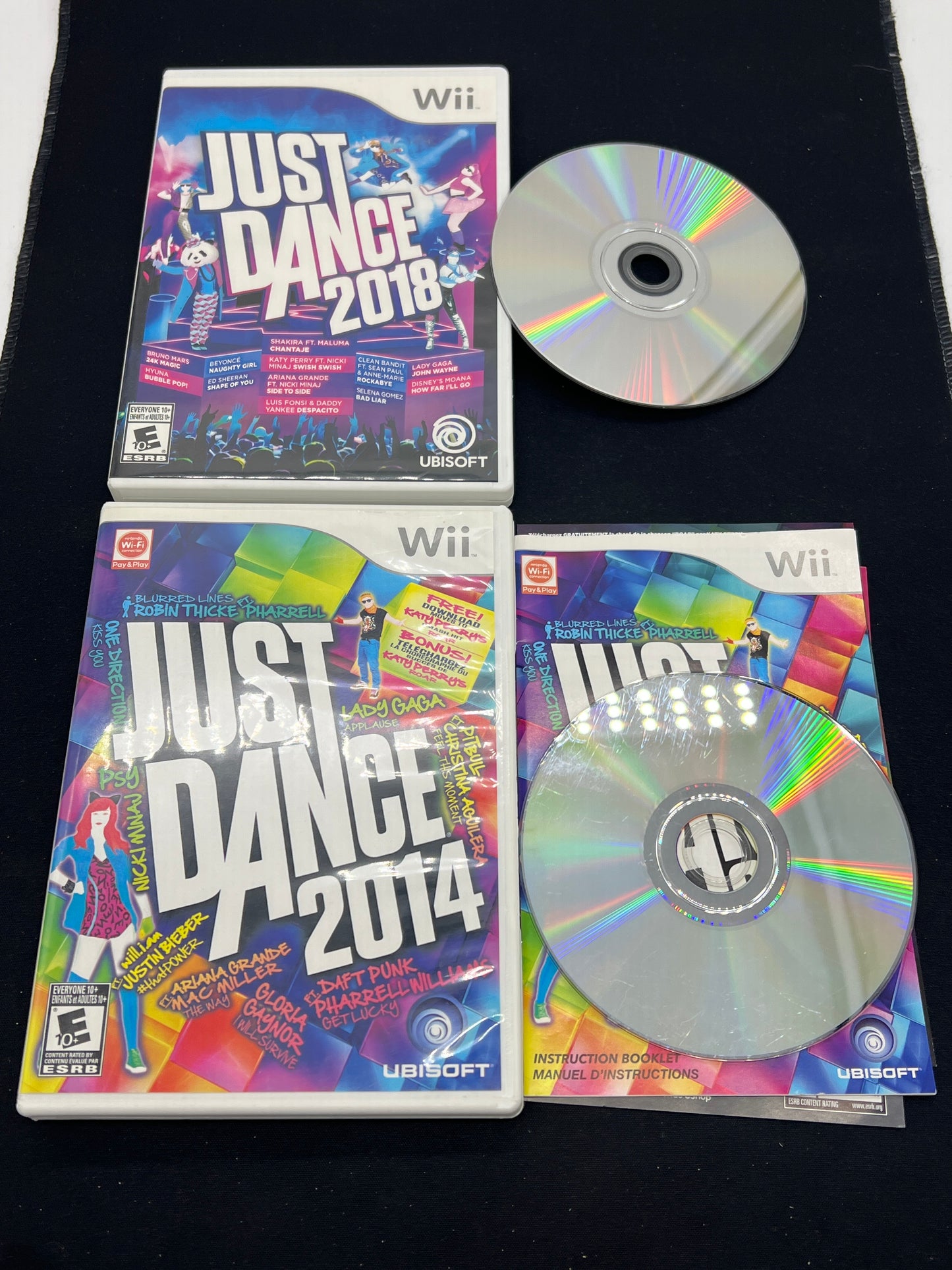 Auction Lot 36: Nintendo Wii Just Dance 2016 & 2014 Lot of 2