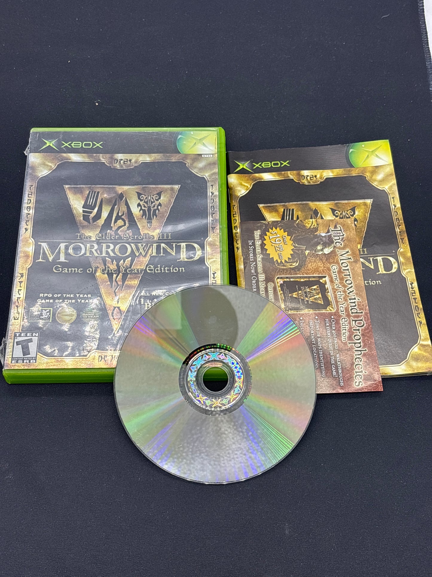 Auction Lot 72: The Elder Scrolls 3 Morrowind Video Game XBOX CIB