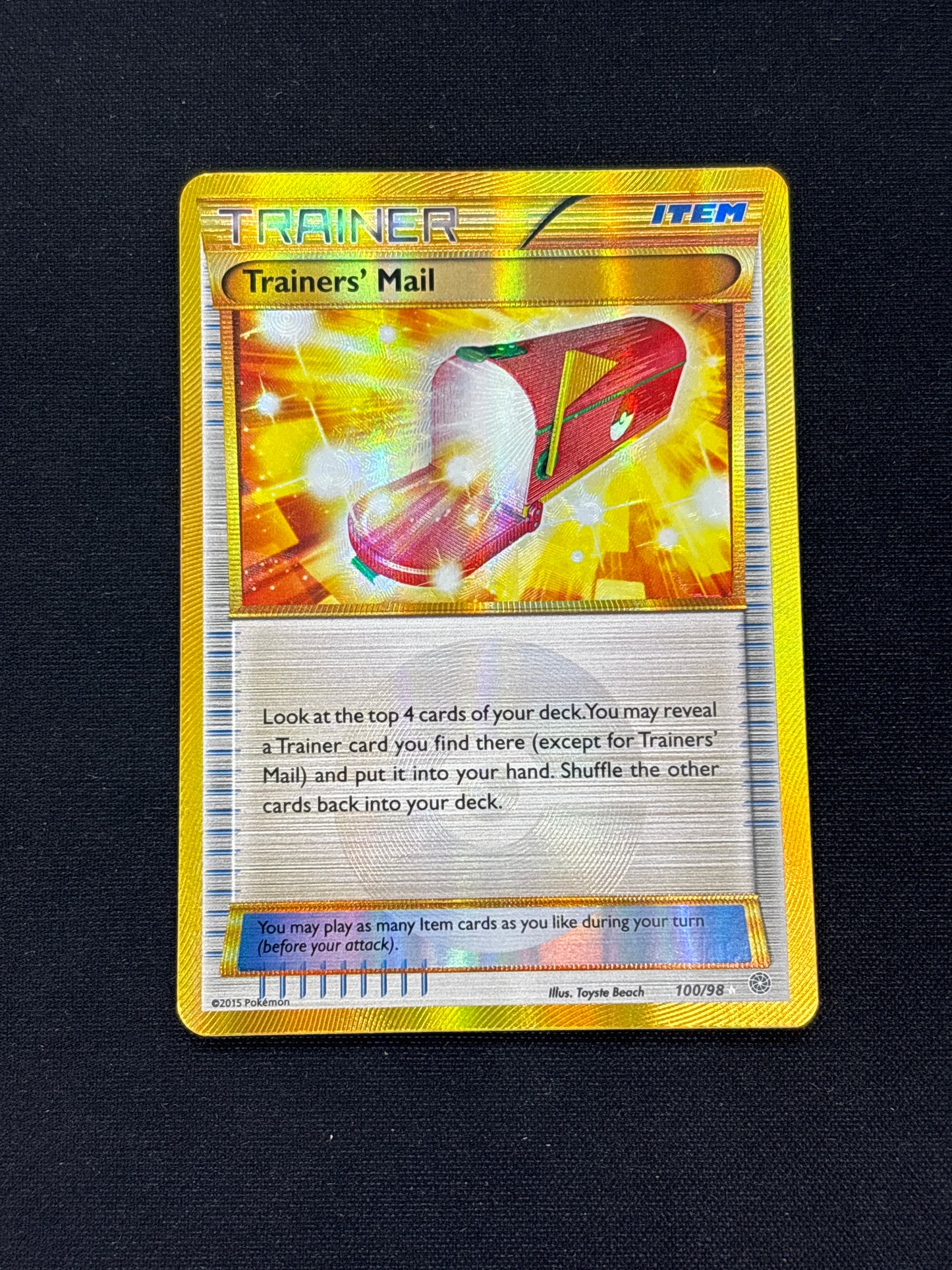 Auction Lot 267: Pokemon Cards Trainers' Mail Gold Secret Rare Conditions Vary