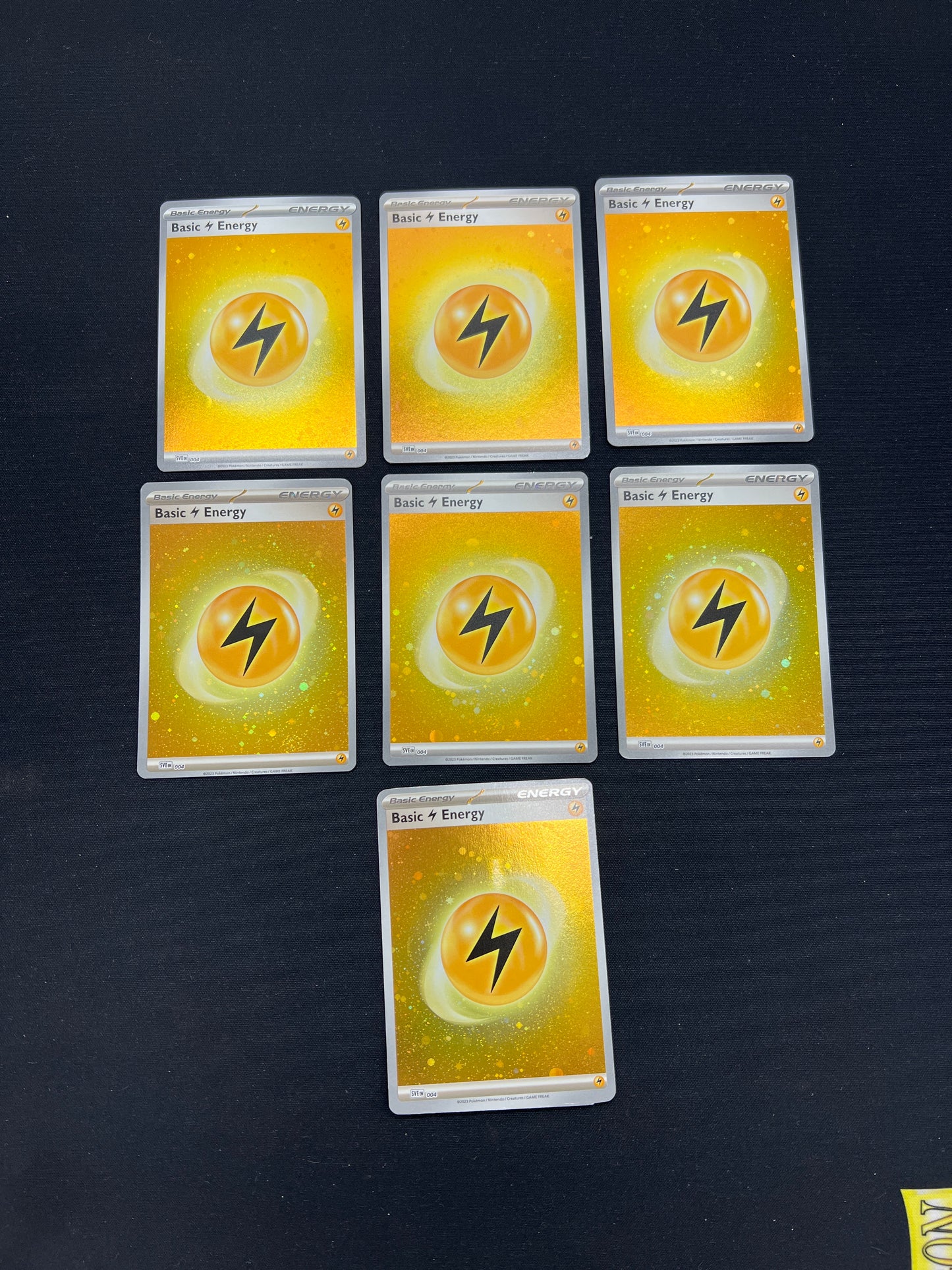 Auction Lot 44: Pokemon Cards Lot of 7 Electric Energy Holo Rares Conditions Vary
