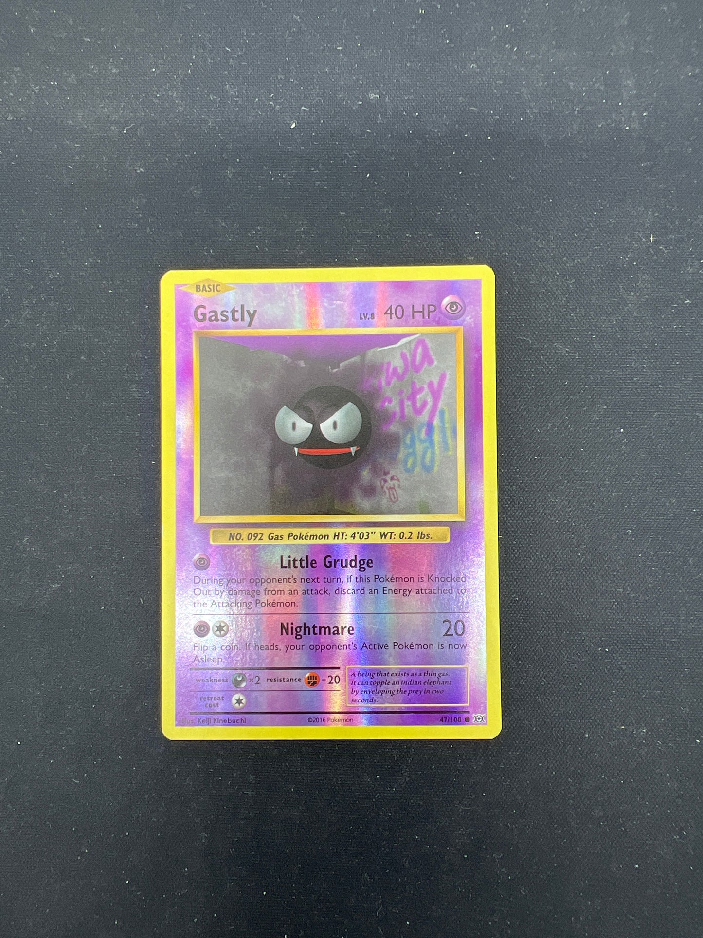Auction Lot 376: Pokemon Cards Gastly Reverse Holo XY Evolutions Conditions Vary