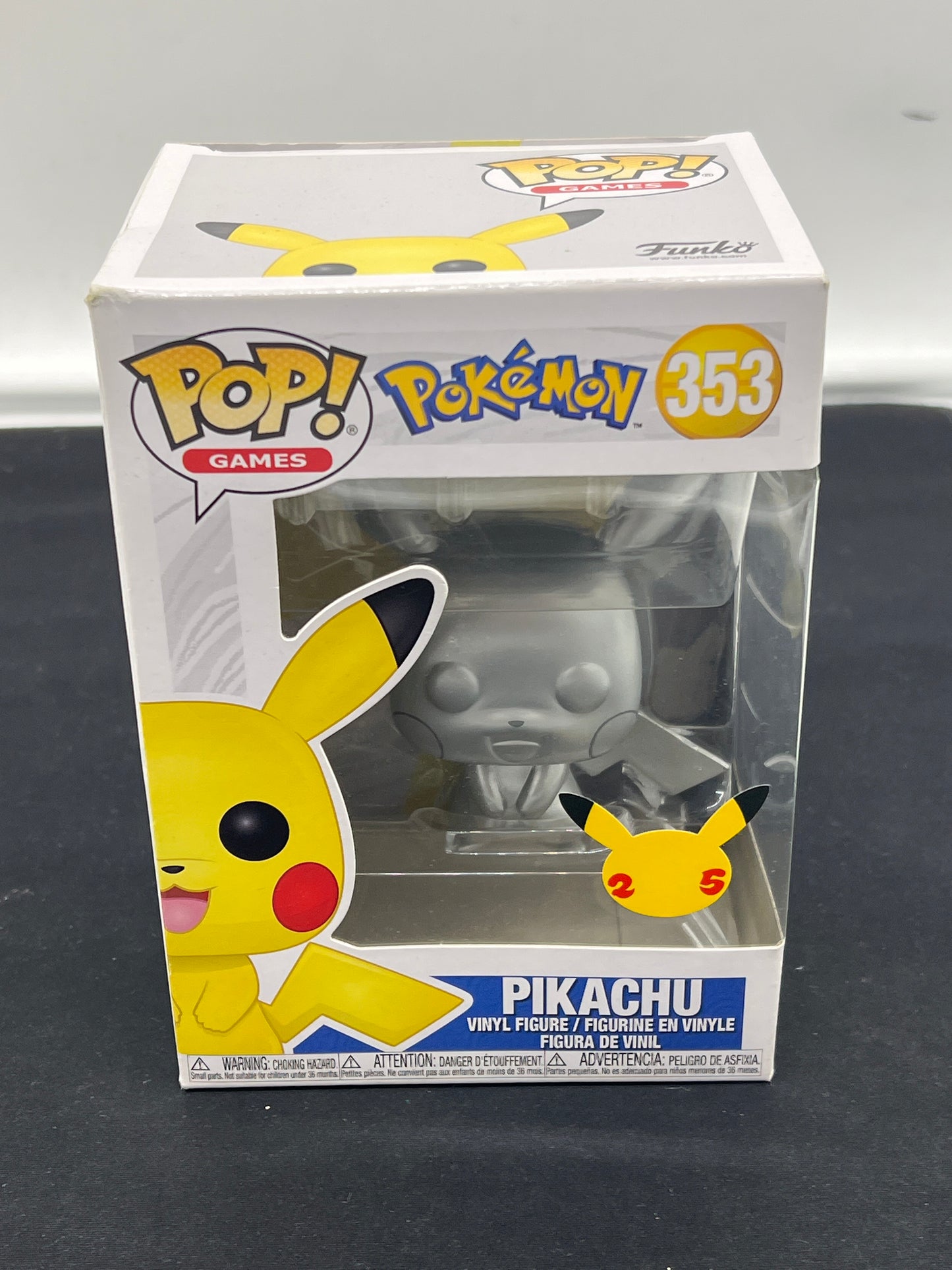 Auction Lot 8: Pop Funko Pokemon Pikachu 353 25th Anniversary Figure