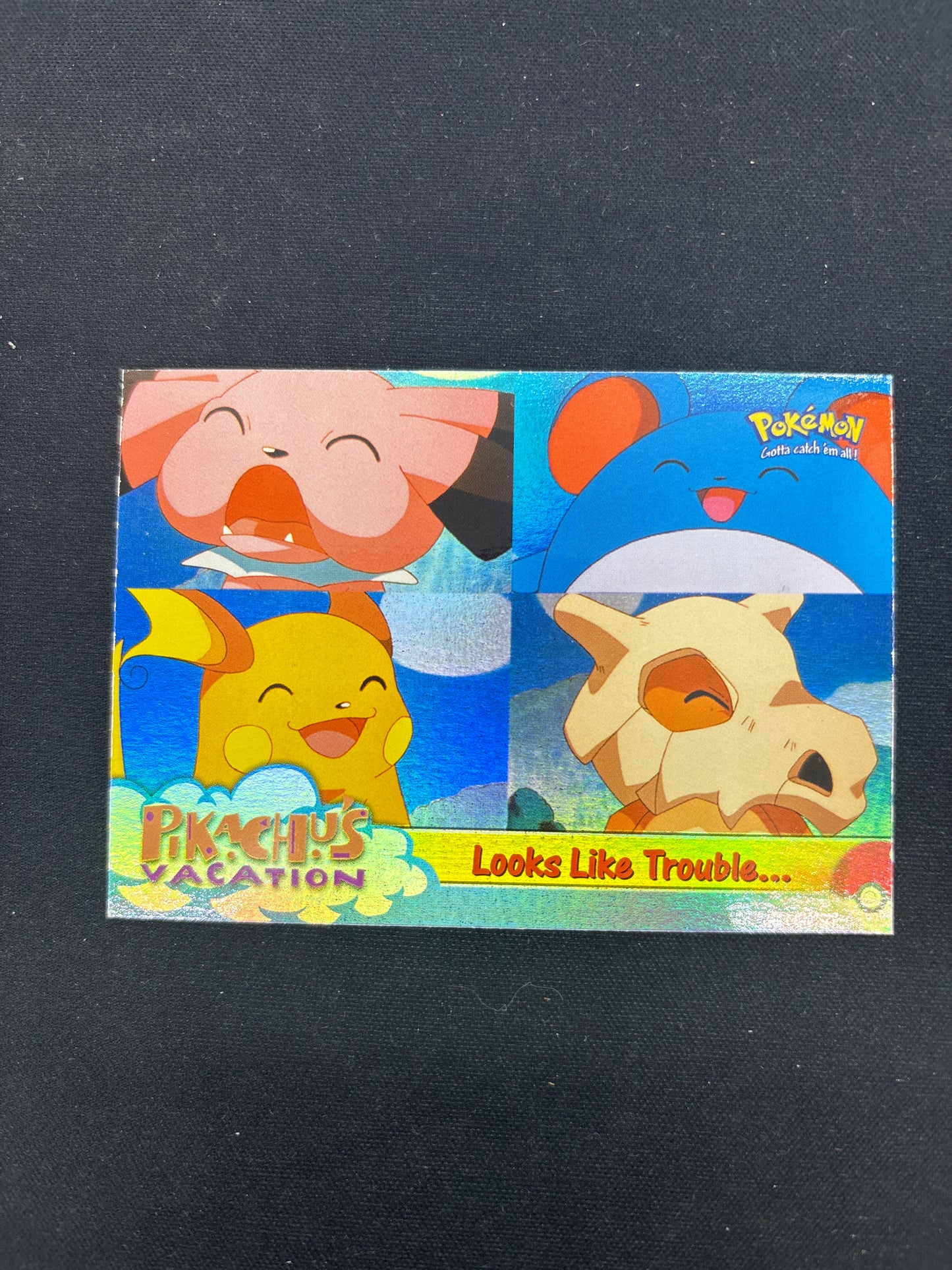 Auction Lot 202: Pokemon Card Look's Like Trouble Topps 1999 Movie Conditions Vary
