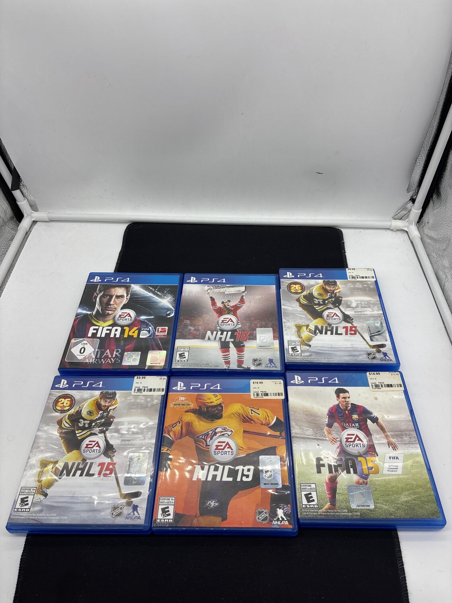 Auction Lot 101: PlayStation 4 Video Game Lot of 6 NHL 15 16 19 FIFA 14 15