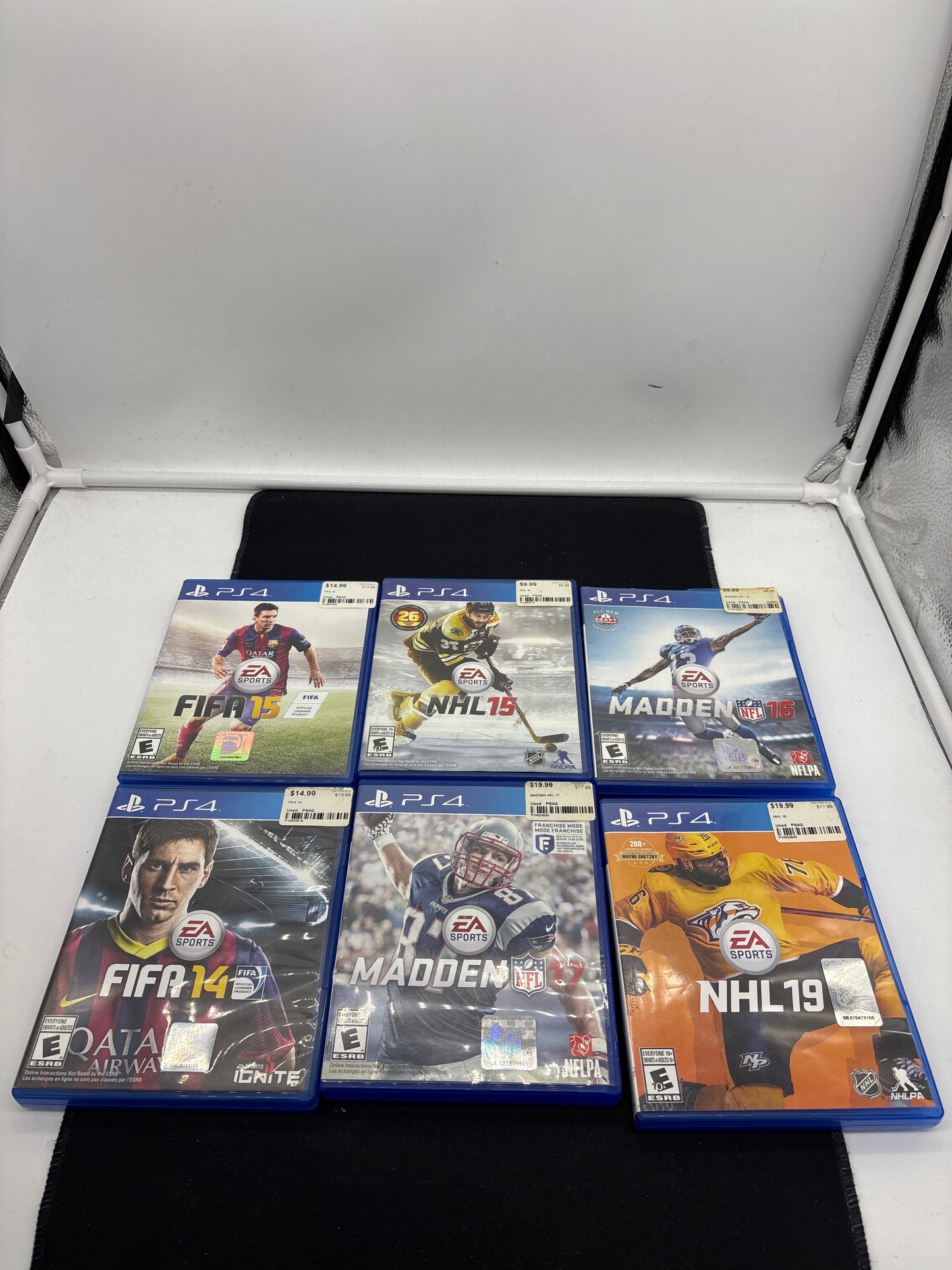Auction Lot 103: PlayStation 4 Video Game Lot of 6 NHL 15 16 FIFA 14 15 Madden 16 17